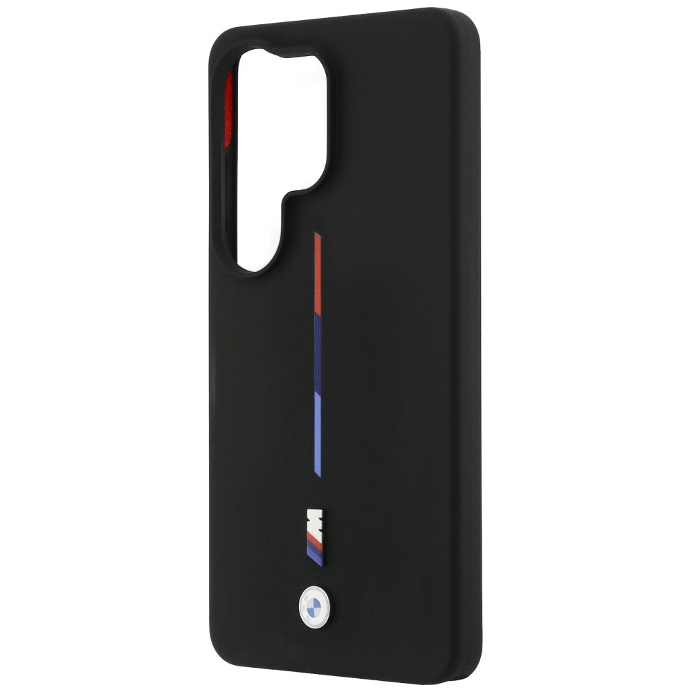 BMW BMHMS26L25SITMIK M Silicone Tricolor Line MagSafe Case for Samsung Galaxy S26 Ultra black