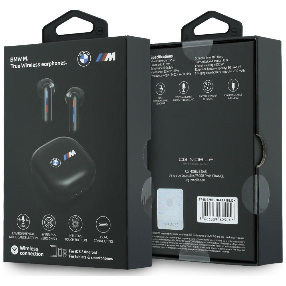 BMW Ear-phones Bluetooth TWS BMW Printed Logo ENC black
