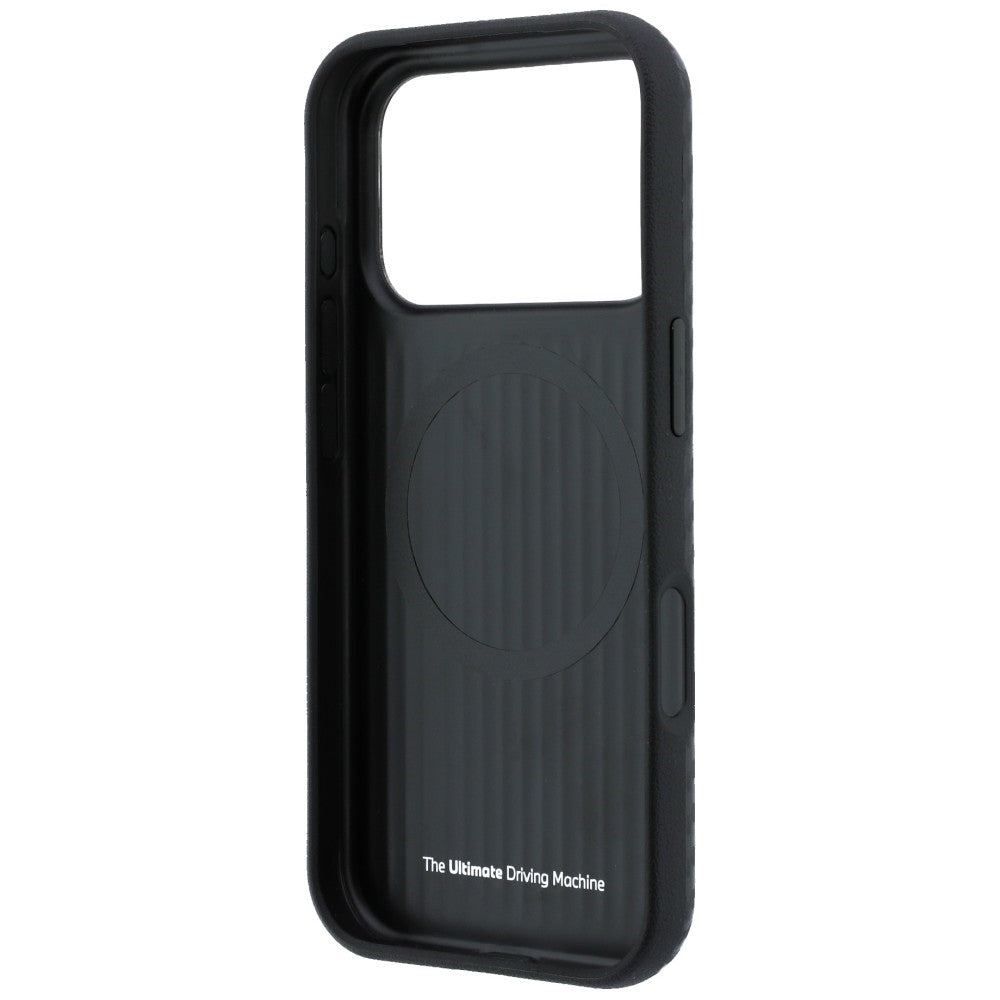 BMW BMHMP18X26SWPCILK M Carbon Metal Logo MagSafe case for iPhone 18 Pro Max / 17 Pro Max Black