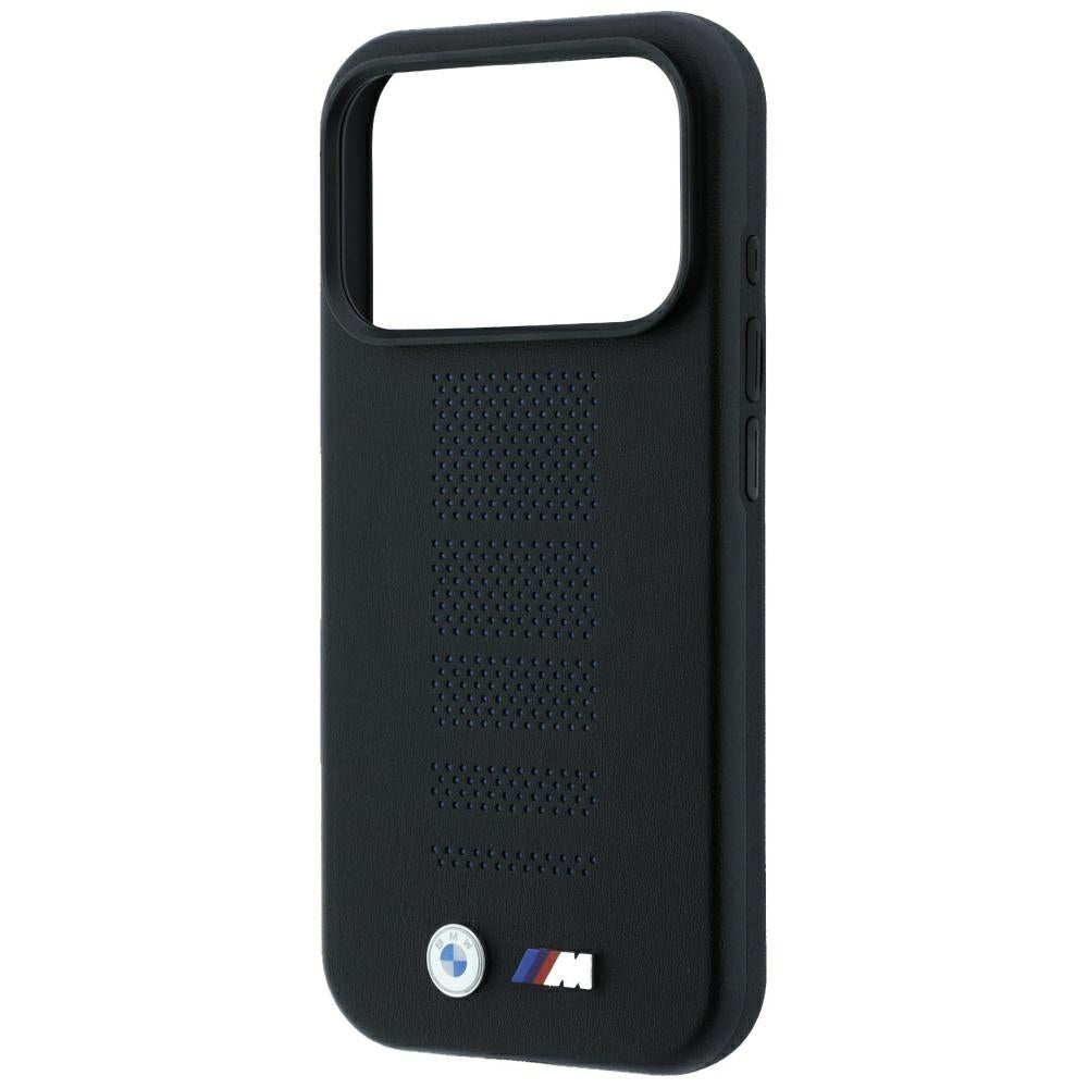 BMW BMHMP18L26SWPPEK M Blue Perfo Metal Logo MagSafe for iPhone 18 Pro / 17 Pro Black