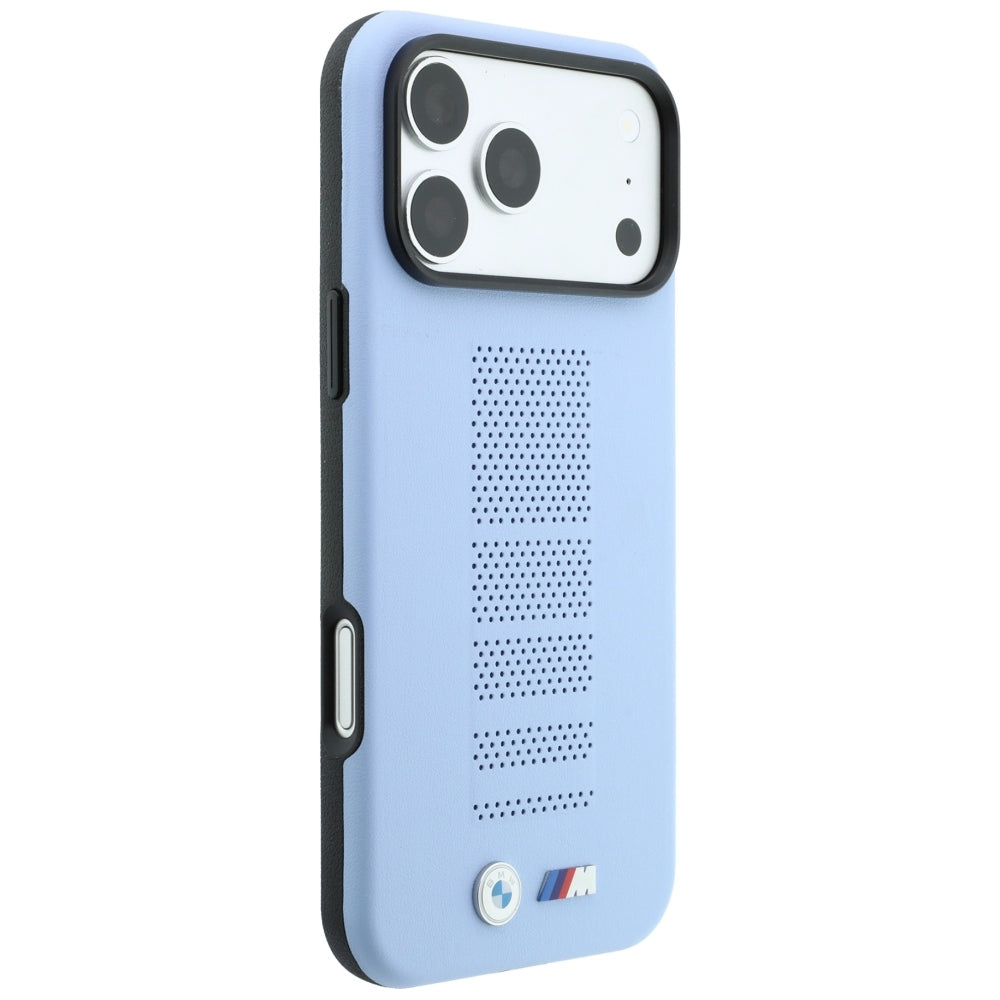 BMW BMHMP18X26SWPPEB M Blue Perfo Metal Logo MagSafe for iPhone 18 Pro max / 17 Pro Max Blue