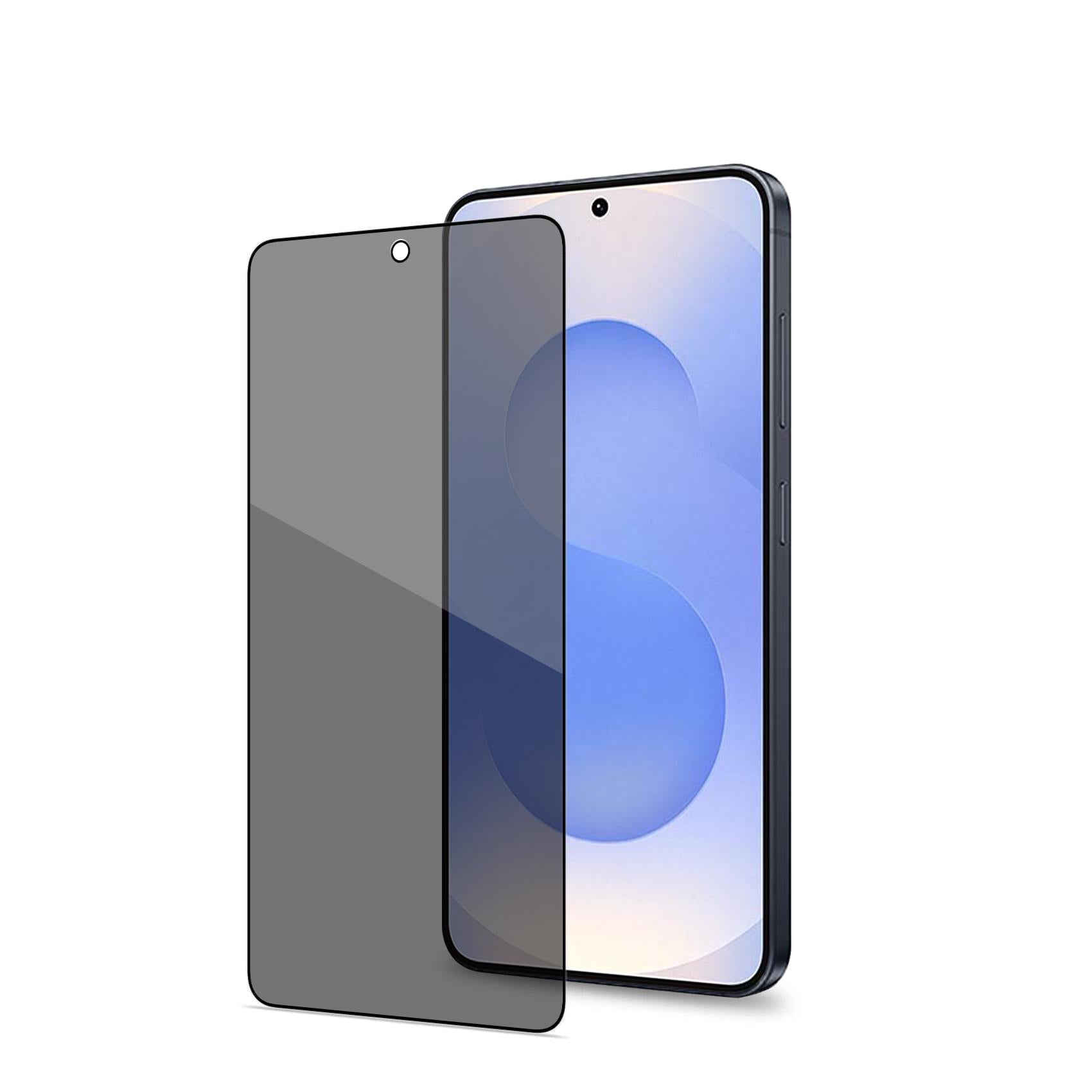 Celly Privacy FULL Glass 9H Privacy Glass with Black Colored Edge Compatible with Galaxy S26+ 5G