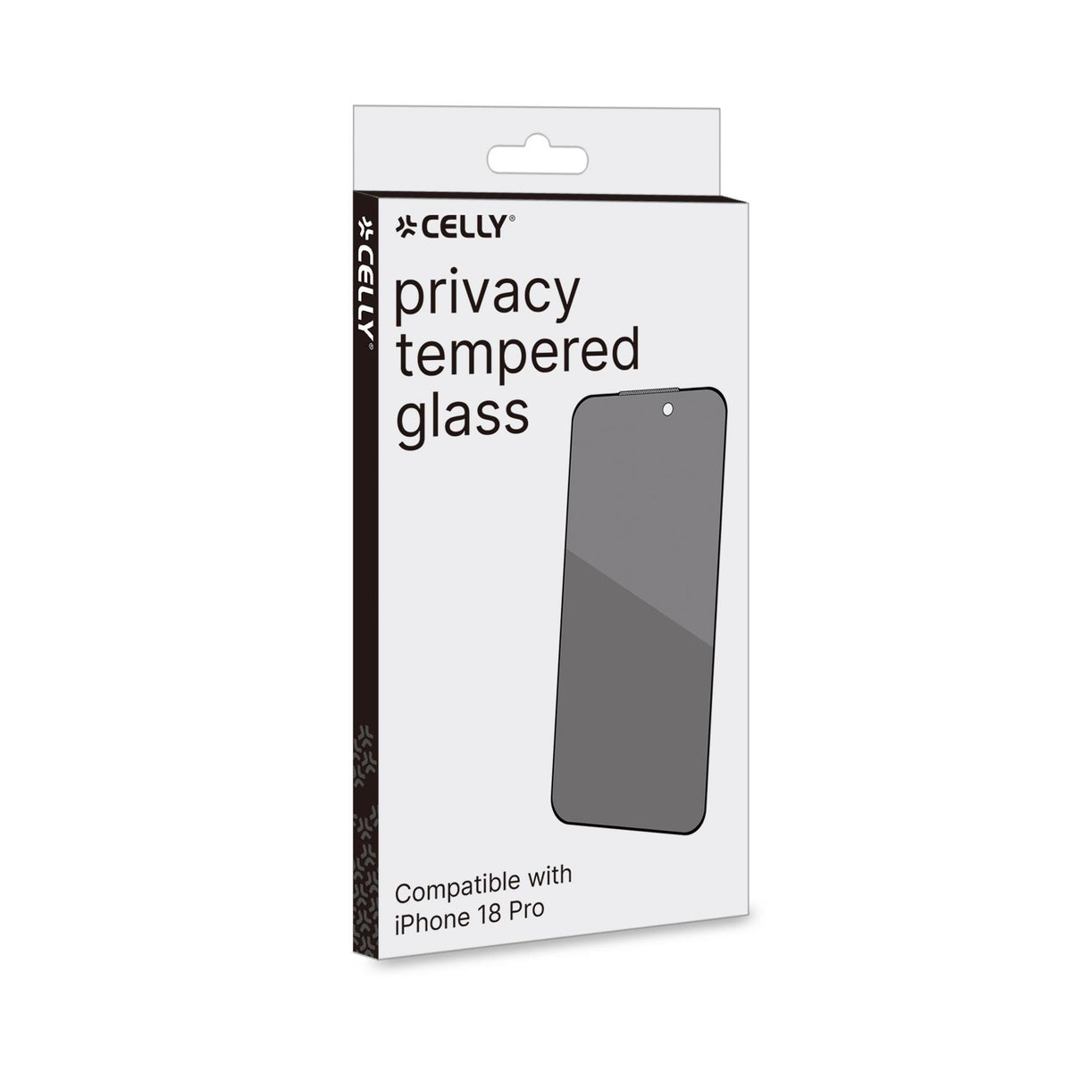 Celly Privacy FULL Glass iPhone 18 Pro / 17 Pro Black