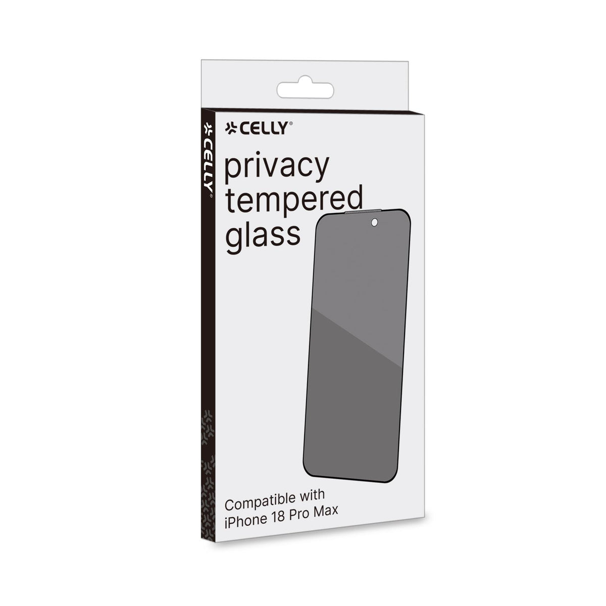 Celly Privacy FULL Glass iPhone 18 Pro Max / 17 Pro Max Black