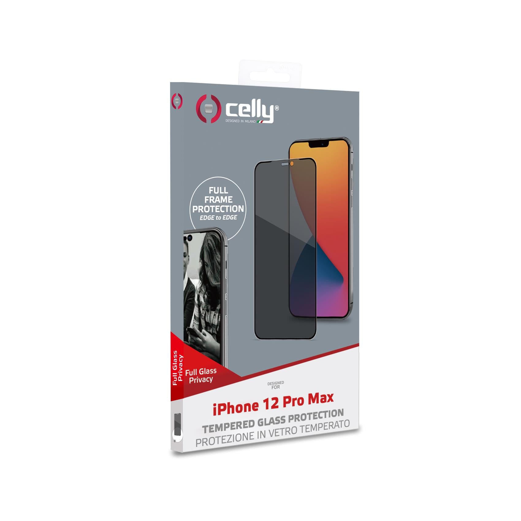 Celly PRIVACY FULL IPHONE 12 PRO MAX BK