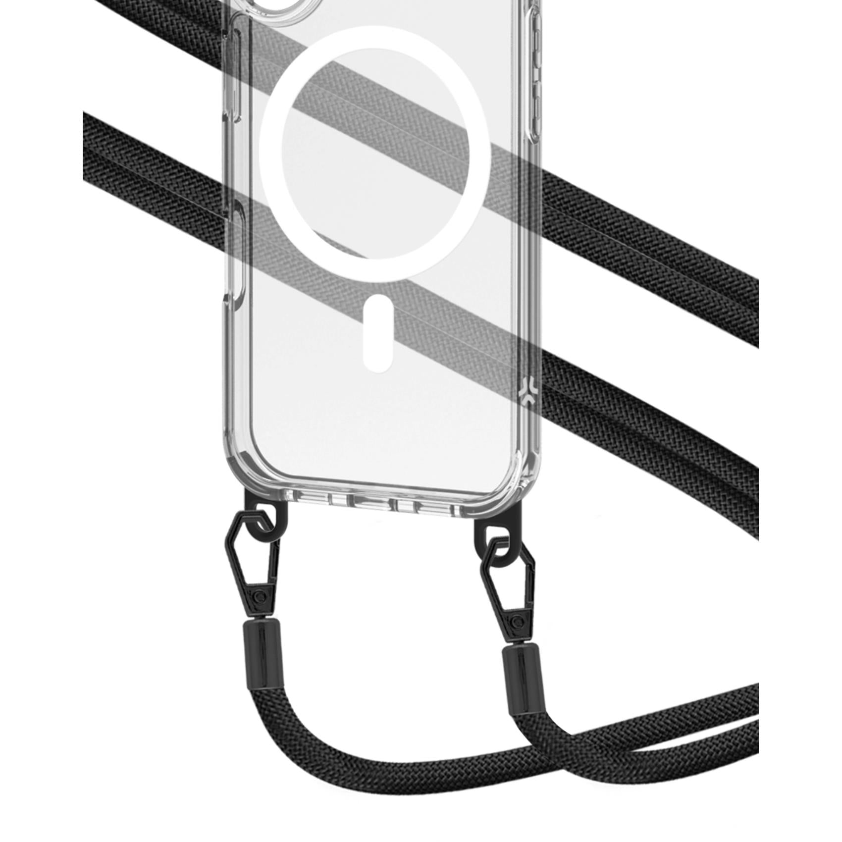 Celly FREEDOM Magsafe + Black Lacet iPhone 16 Case