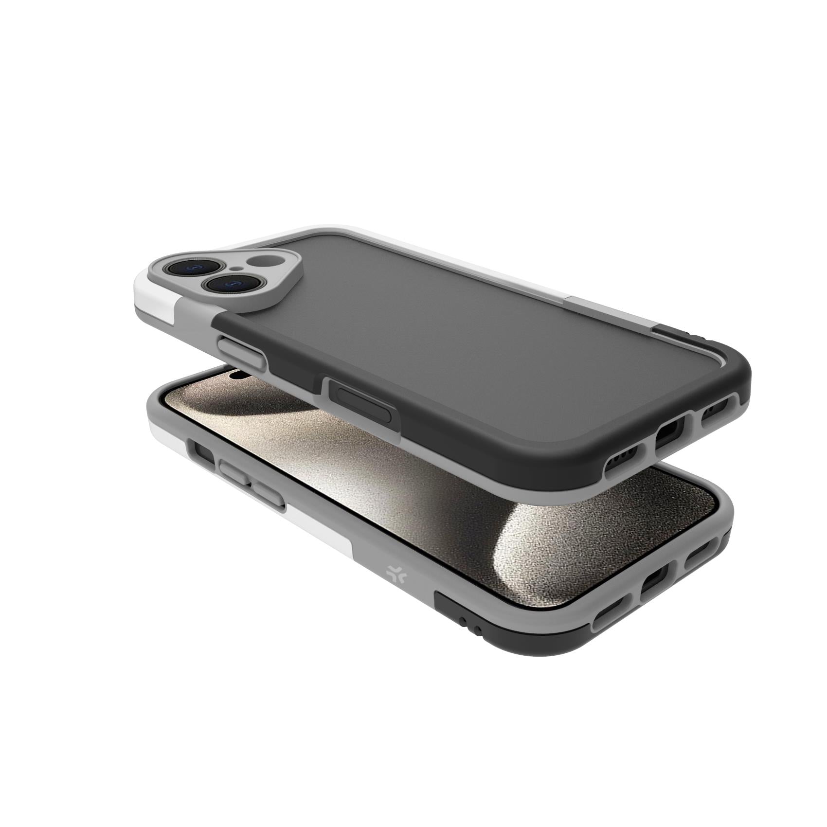 Celly BUMPER iPhone 16 Black/White