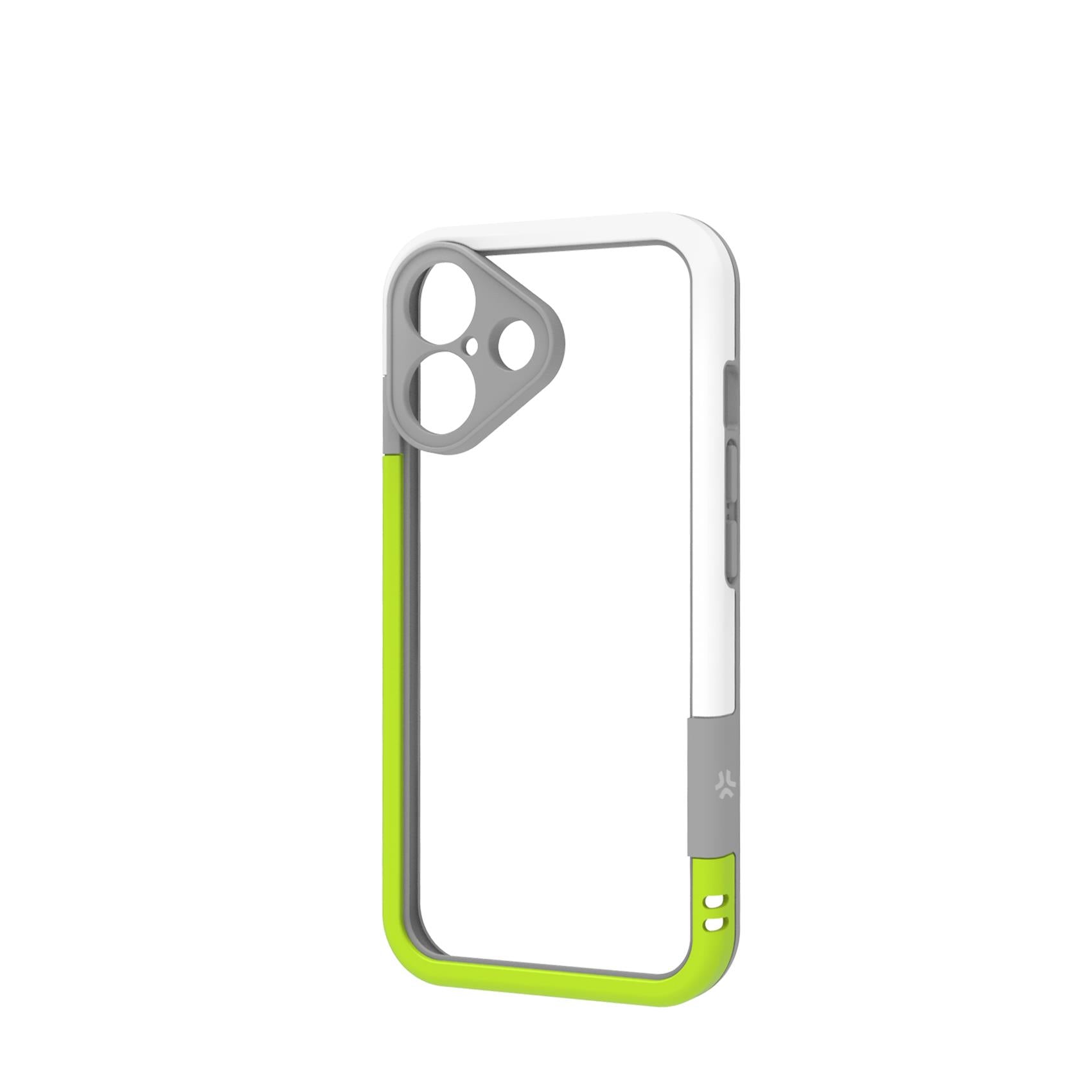 Celly BUMPER iPhone 16 White/ LimeGreen