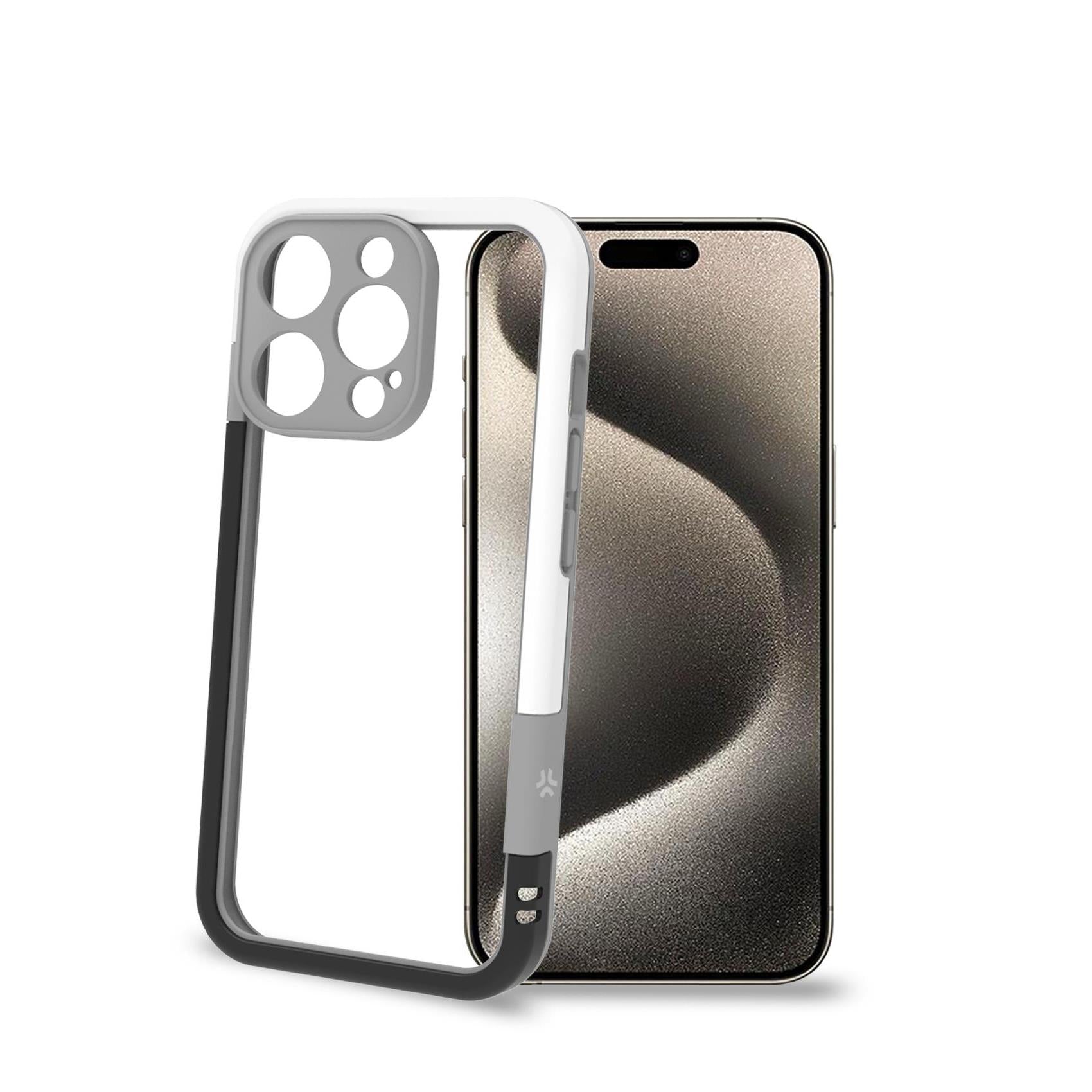 Celly BUMPER iPhone 16 Pro Case Black White