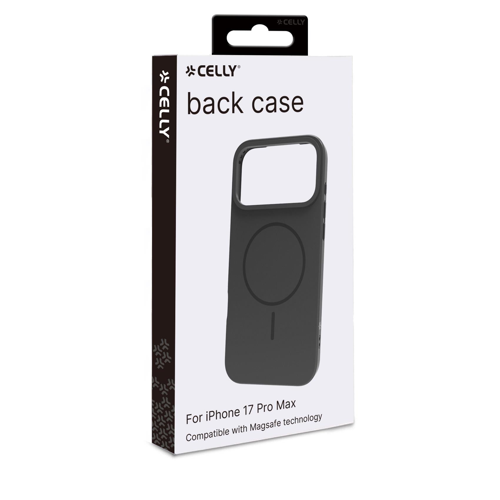 Celly MAGSLIM iPhone 17 Pro Max Black MagSafe Case
