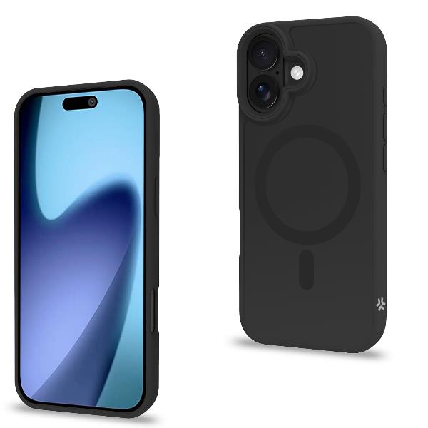 Celly MAGMATT iPhone 17 Black MagSafe Case
