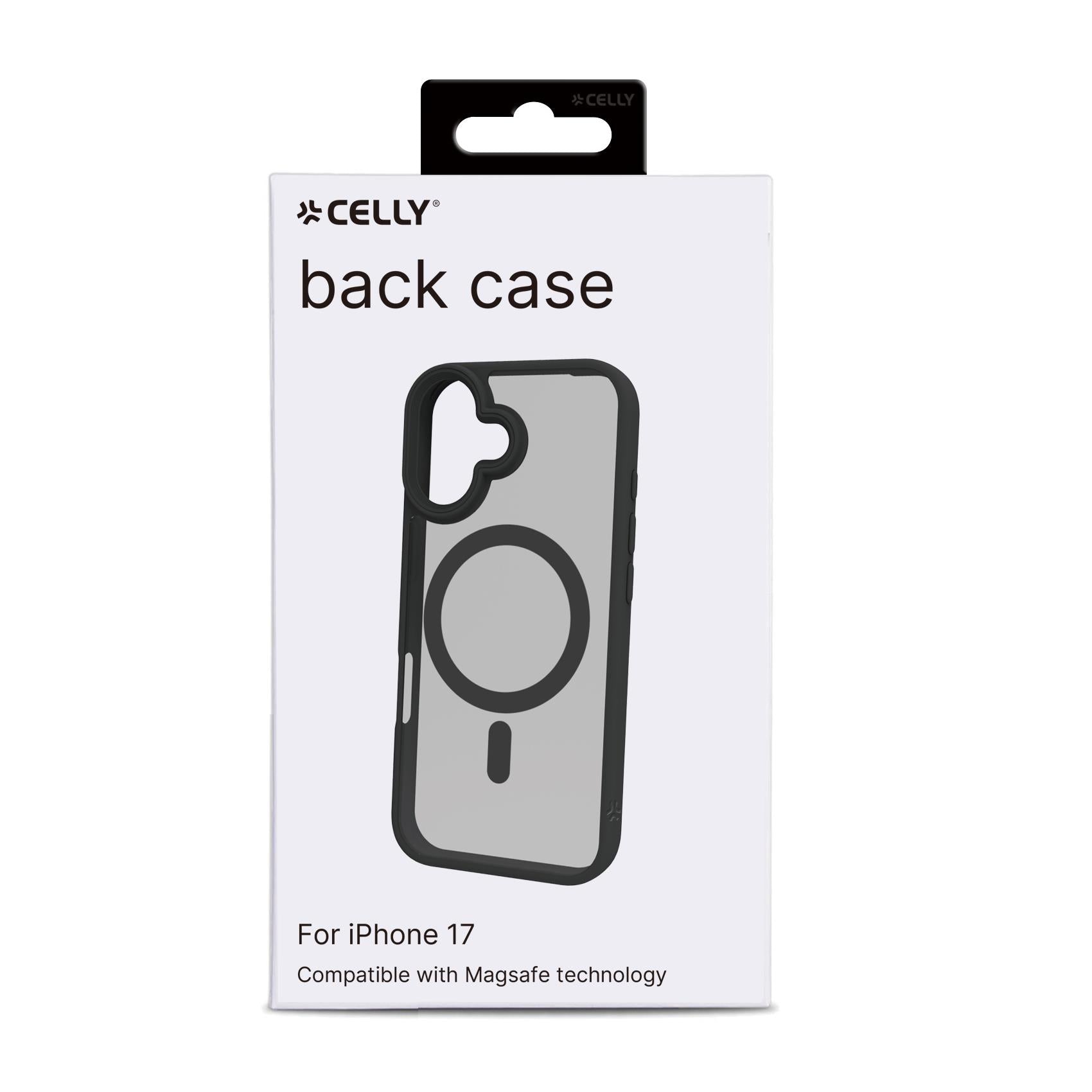 Celly MAGMATT iPhone 17 Black MagSafe Case