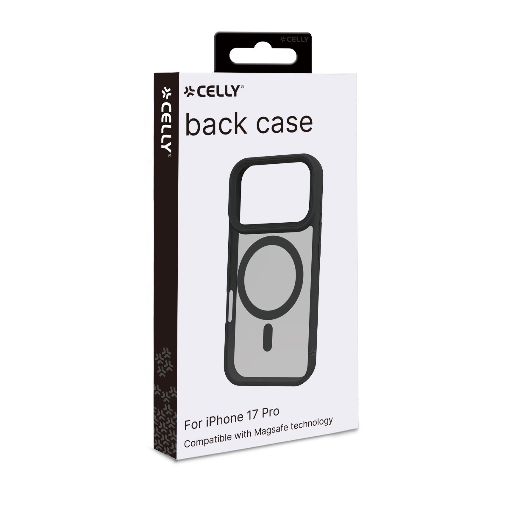 Celly MAGMATT iPhone 17 Pro Black MagSafe Case