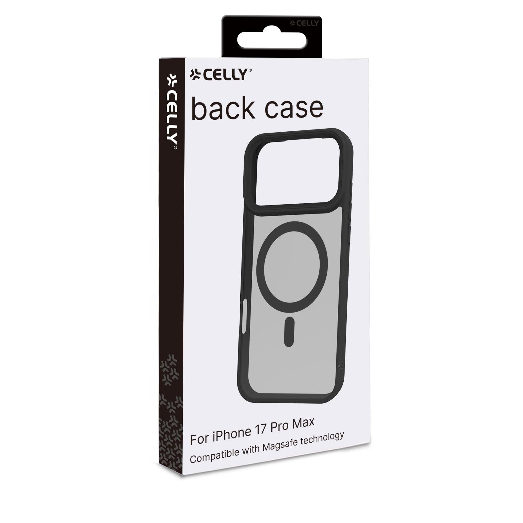 Celly MAGMATT iPhone 17 Pro Max Black MagSafe Case