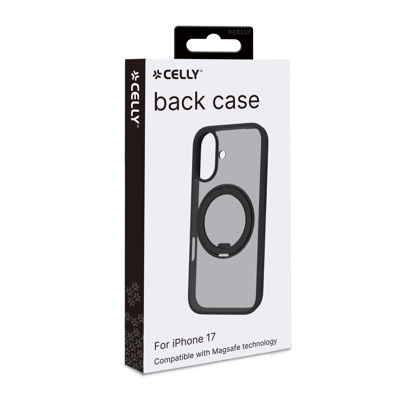 Celly MAGSTAND iPhone 17 Black MagSafe Case