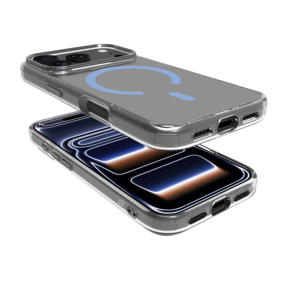 Celly GELSKINMAG iPhone 18 Pro / 17 Pro Case LightBlue Transparent