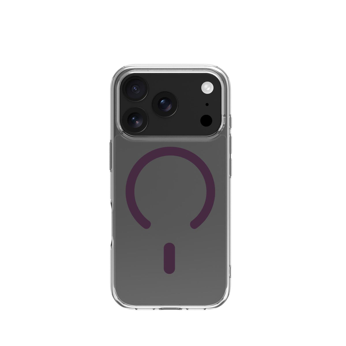 Celly GELSKINMAG iPhone 18 Pro Max / 17 Pro Max Case Burgundy Transparent
