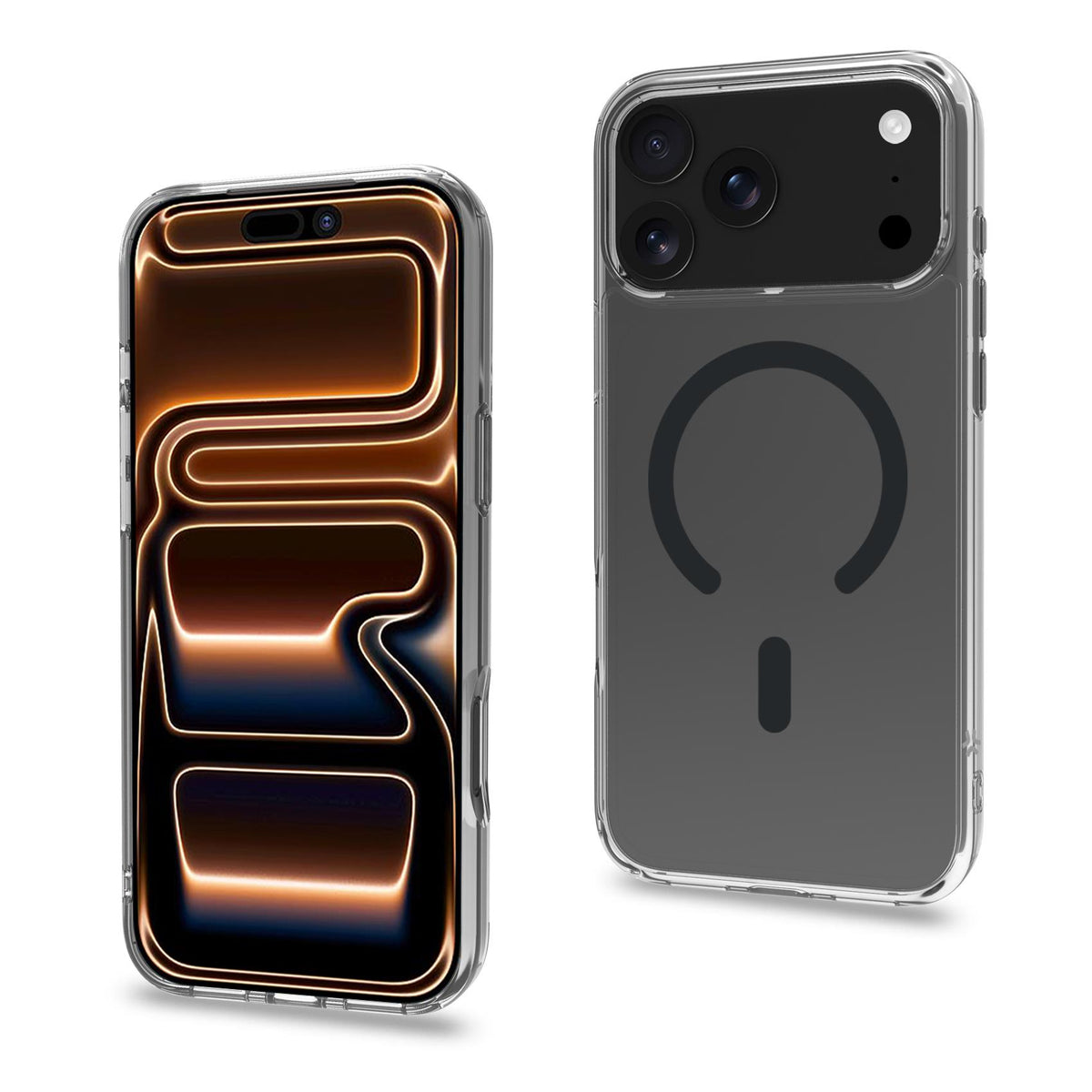 Celly GELSKINMAG iPhone 18 Pro Max / 17 Pro Max Case DarkGrey Transparent
