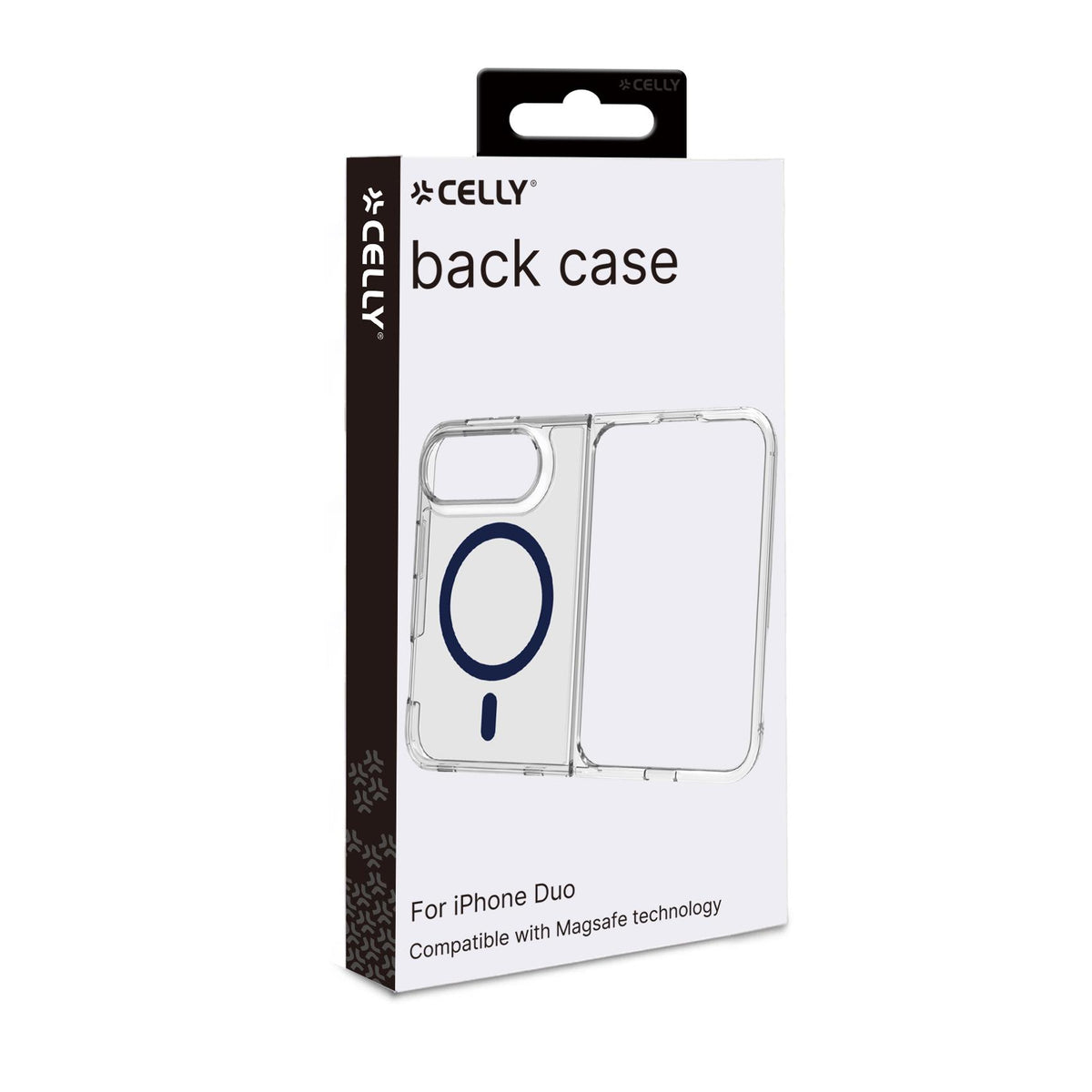Celly GELSKINMAG iPhone Duo Case Transparent