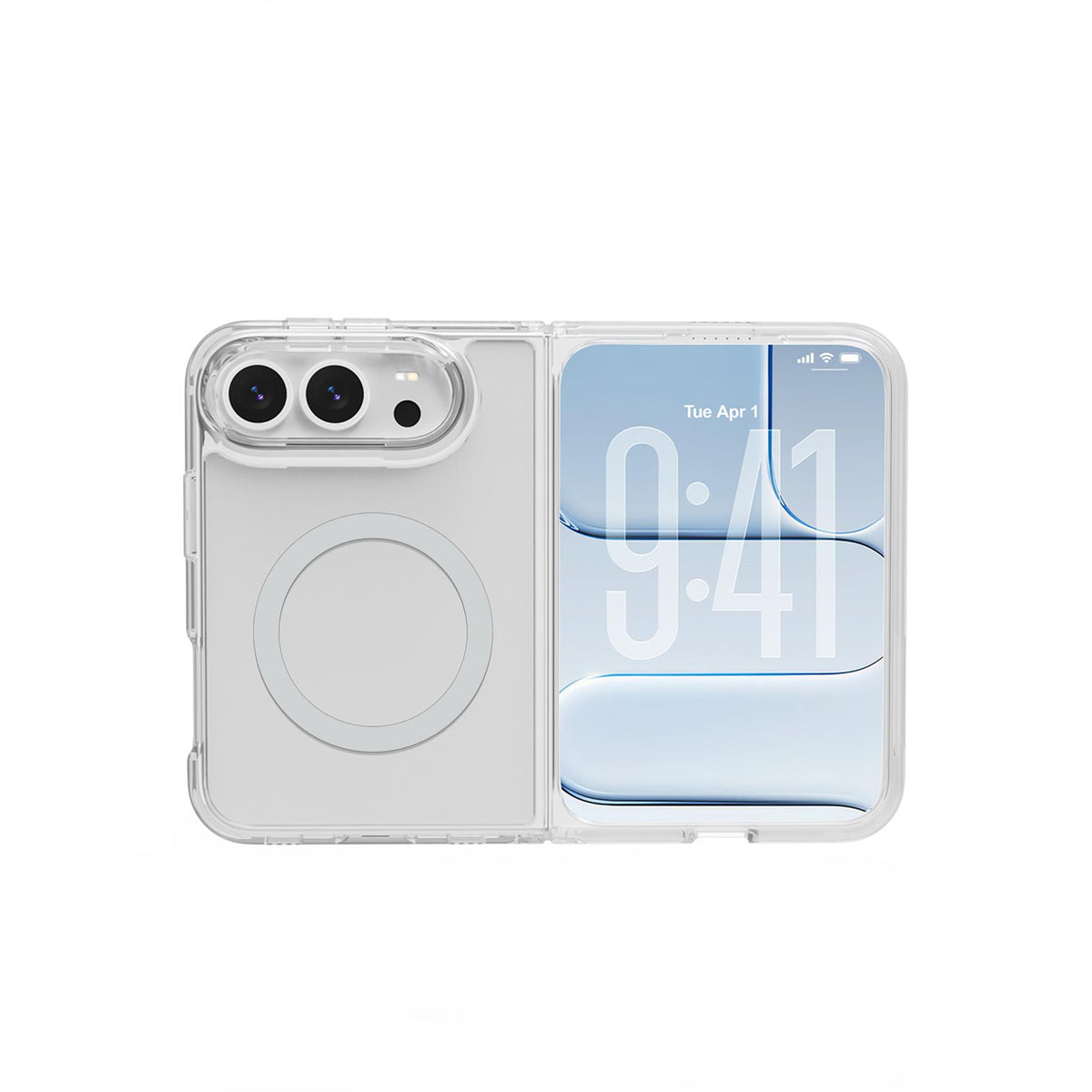Celly GELSKINMAG iPhone Duo Case Silver