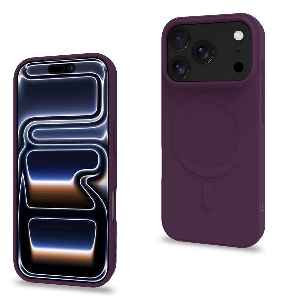 Celly CROMOMAG iPhone 18 Pro / iPhone 17 Pro Case Burgundy