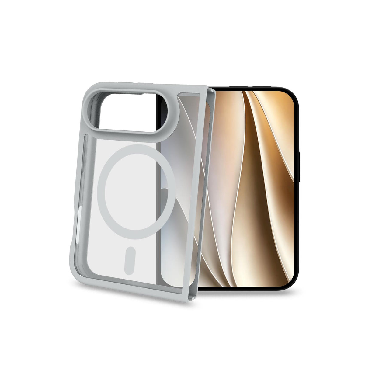 Celly MAGMATT1202 iPhone Duo Case Silver