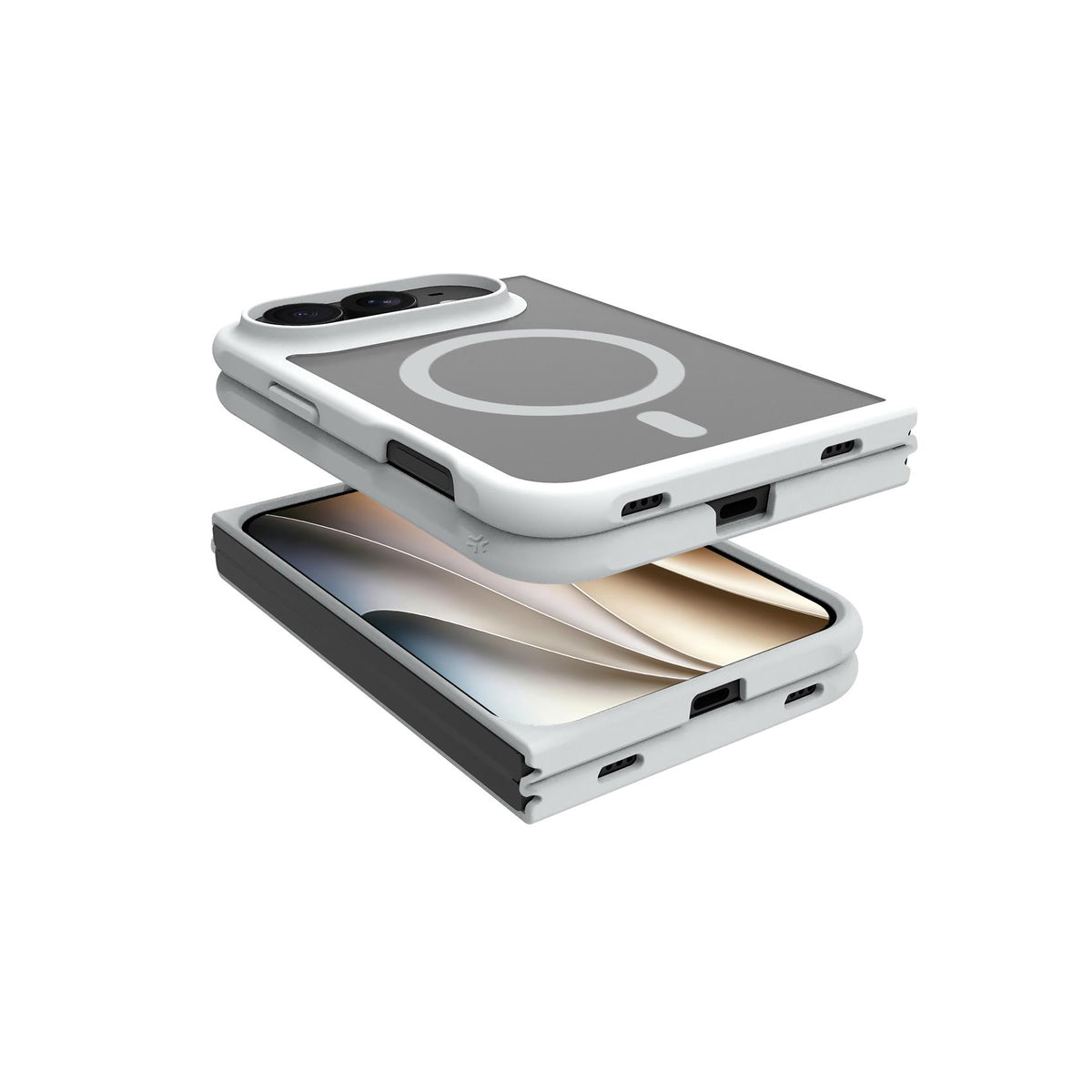 Celly MAGMATT1202 iPhone Duo Case Silver