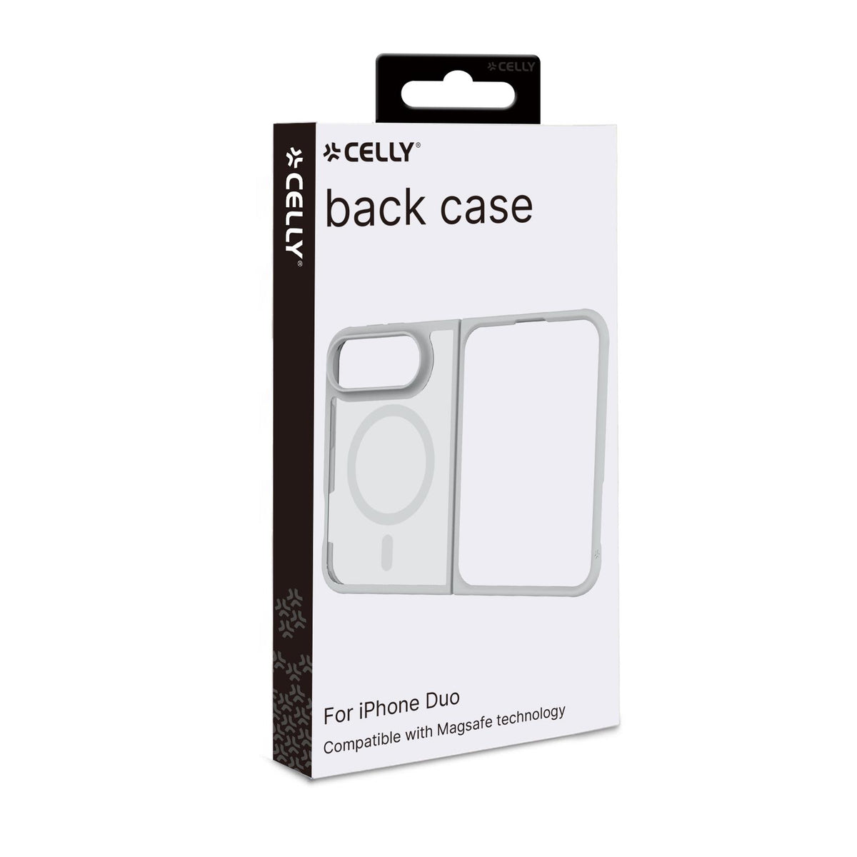 Celly MAGMATT1202 iPhone Duo Case Silver
