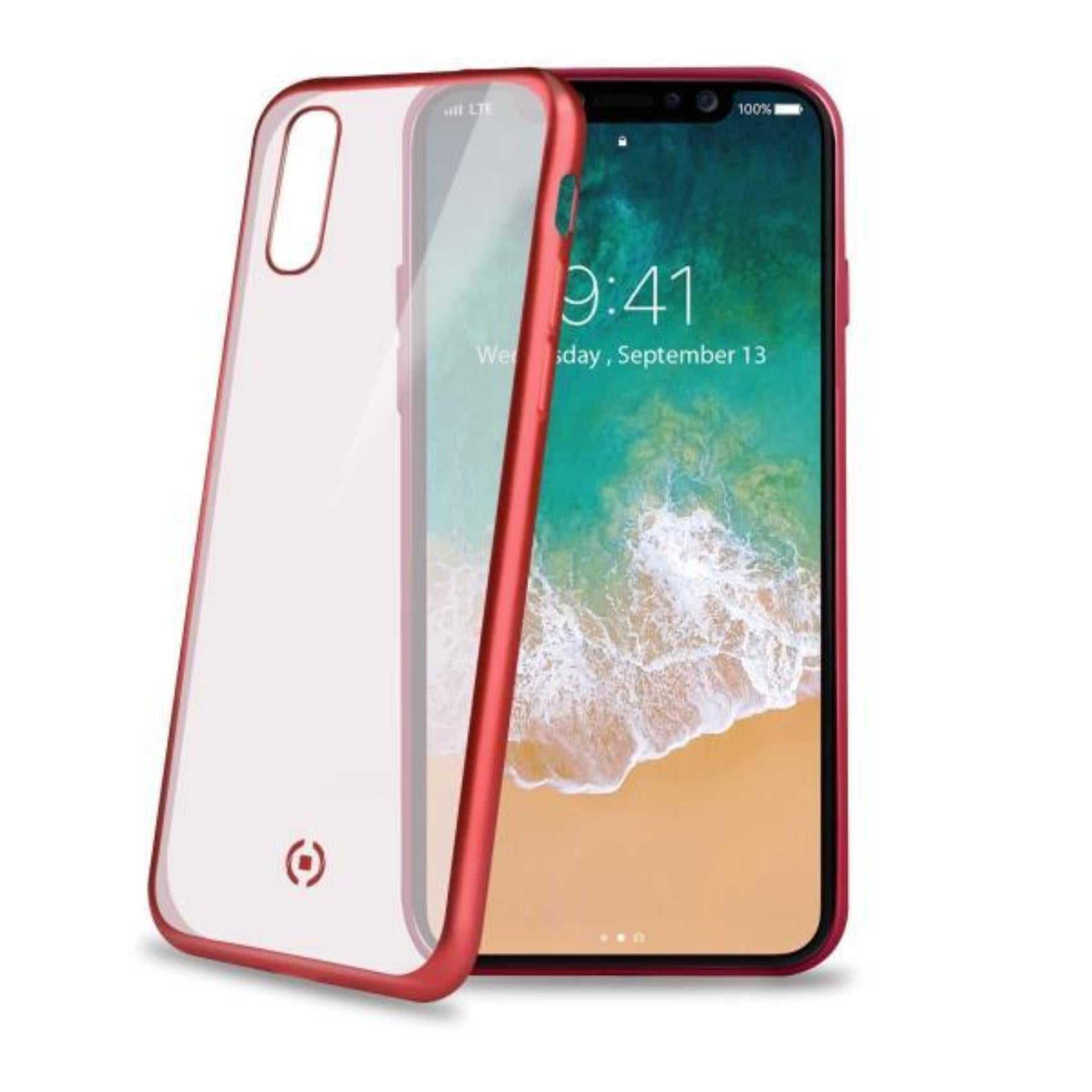 Celly LASER MATT - Apple iPhone Xs Max Red