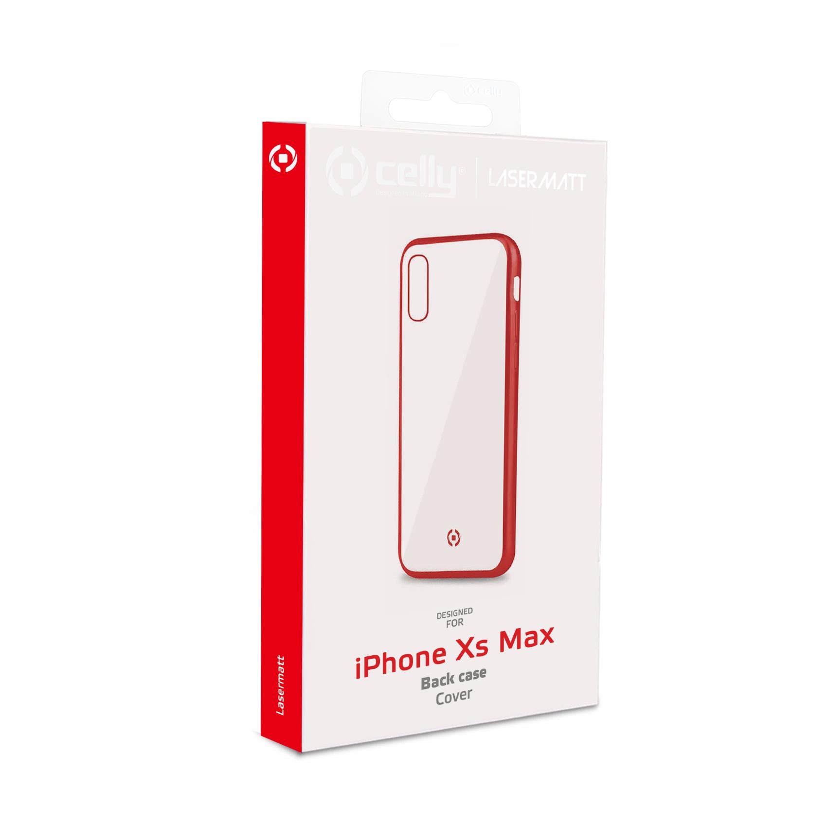 Celly LASER MATT - Apple iPhone Xs Max Red