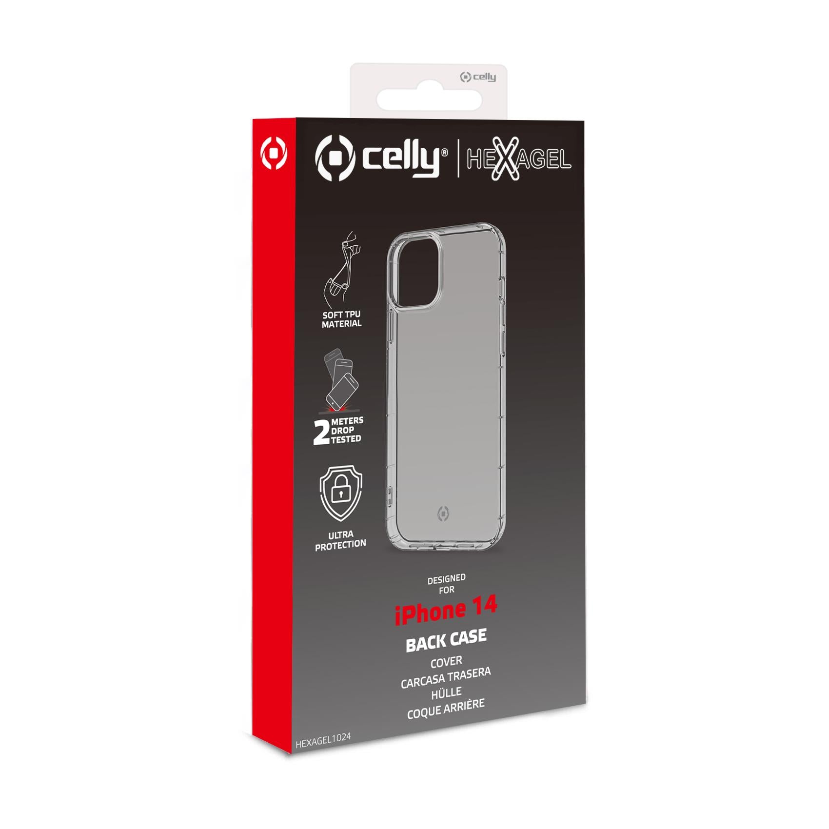 celly HEXAGEL IPHONE 14 WHITE