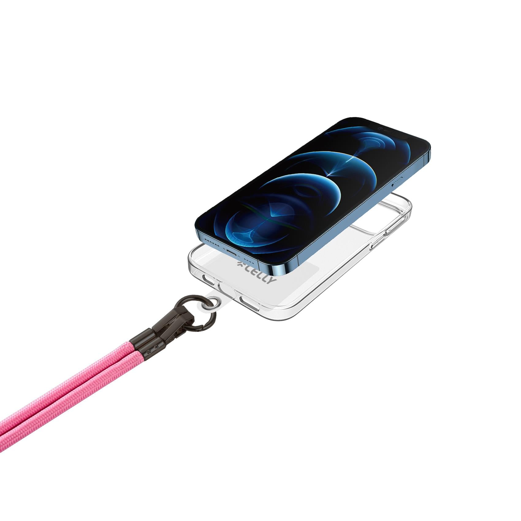 Celly FREEDOM LACET - Smartphone Neck Chain Pink