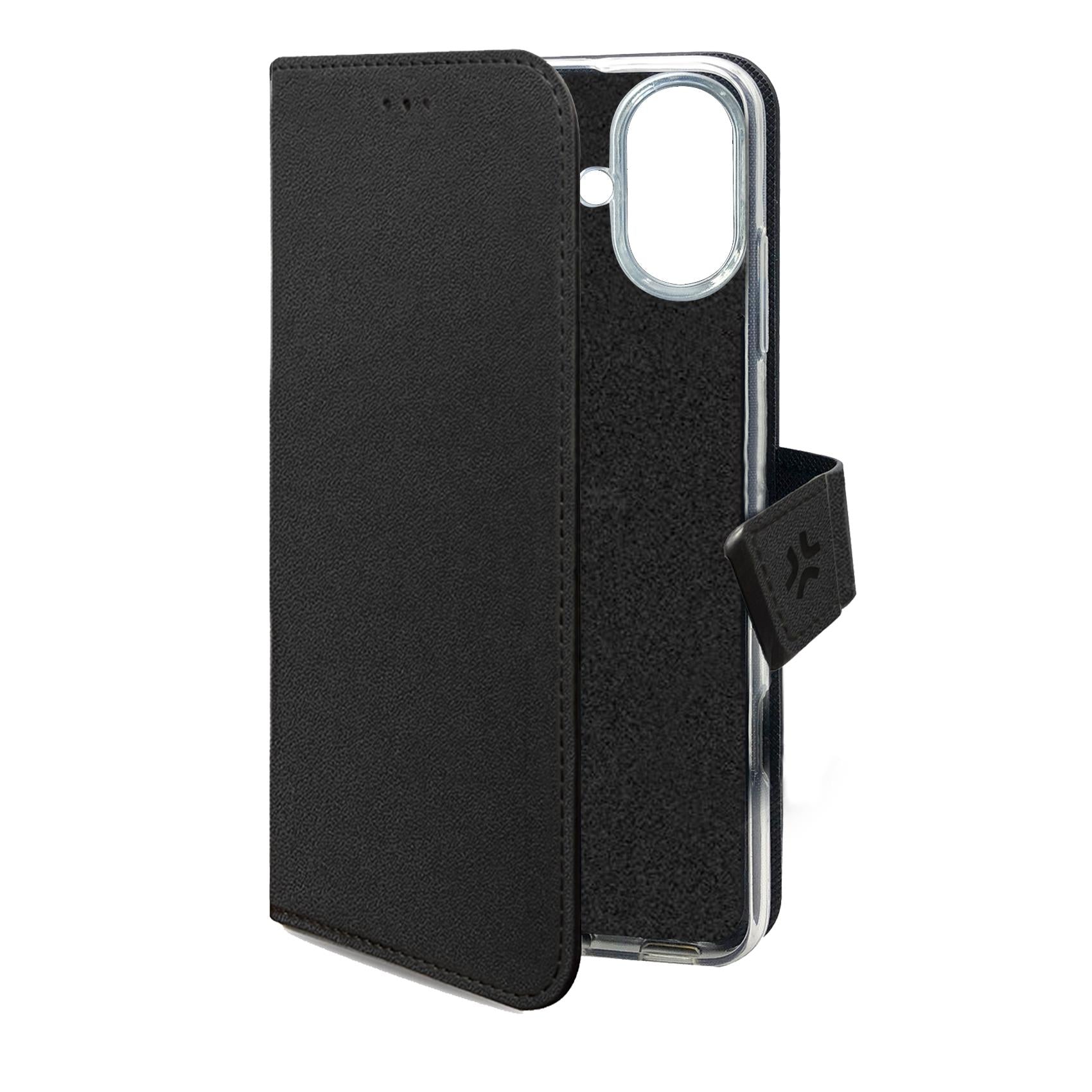 Celly WALLY1078 Case iPhone 16 Black