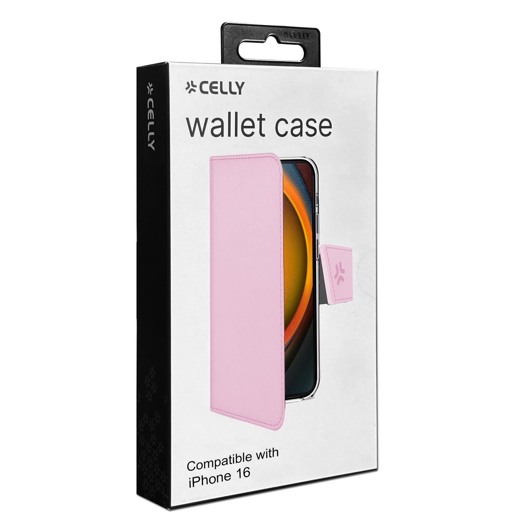 Celly WALLY1078PK Case for iPhone 16