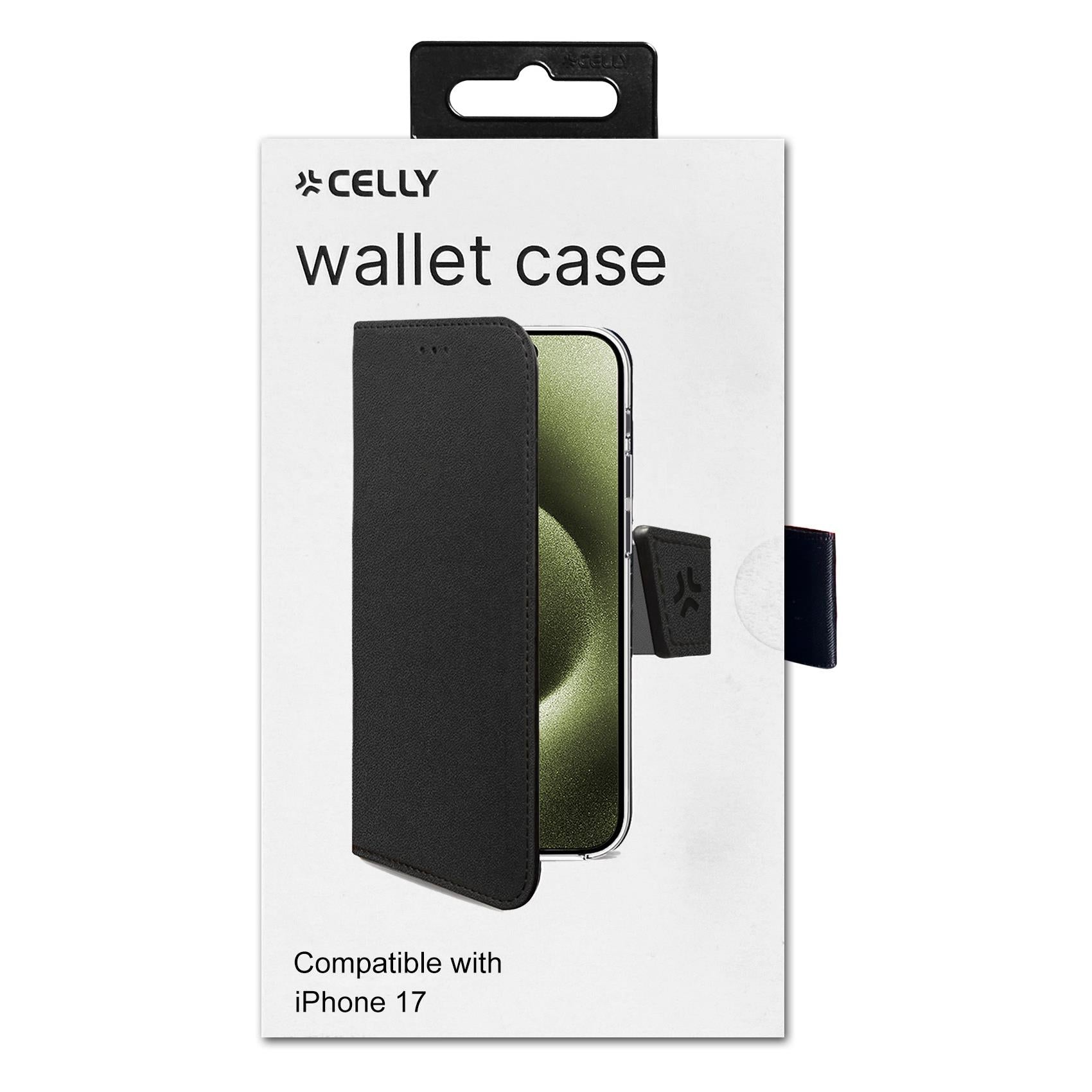 Celly WALLY Case iPhone 17 Black