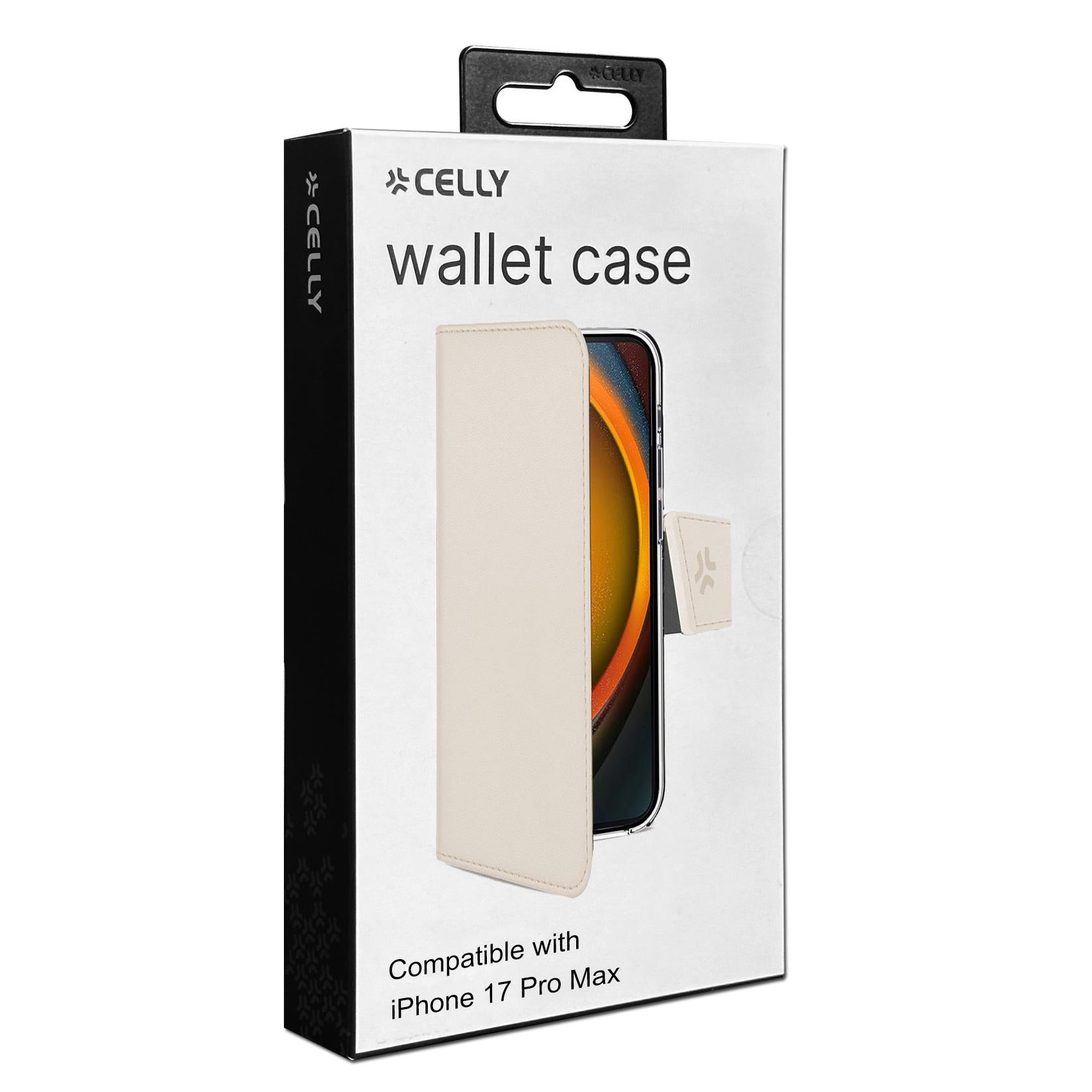 Celly WALLY Case iPhone 17 Pro Max Sand