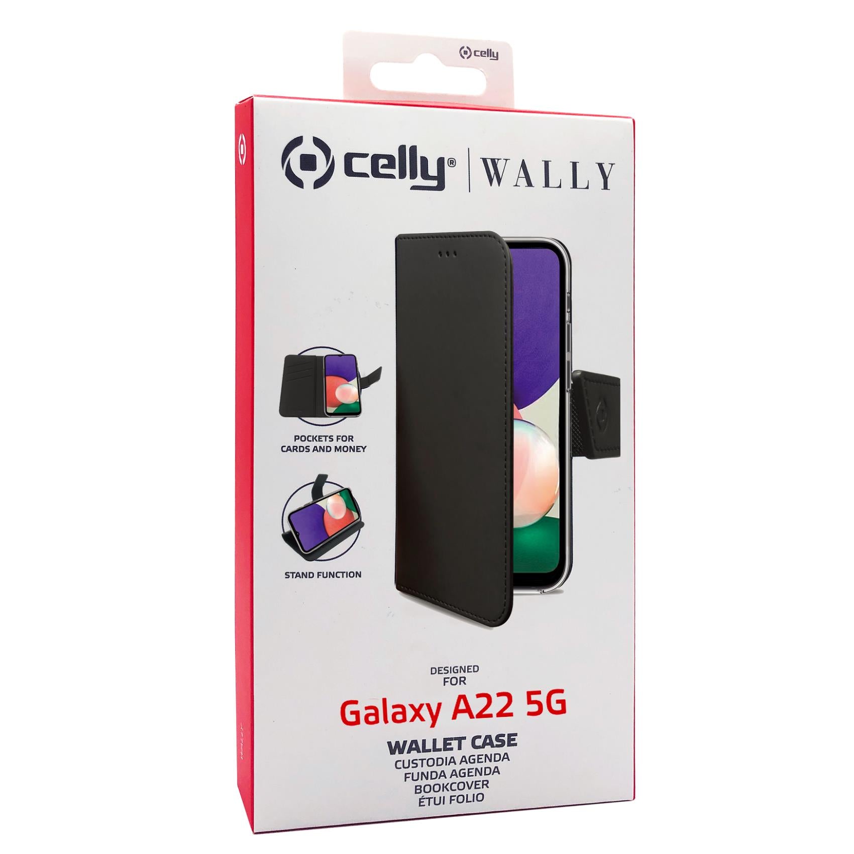 Celly WALLY CASE GALAXY A22 5G BLACK