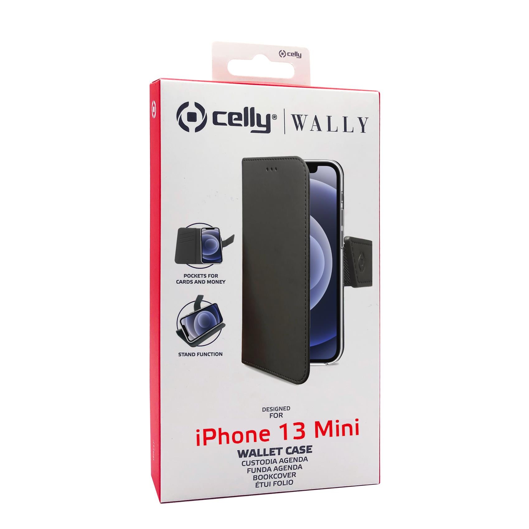 Celly WALLY CASE IPHONE 13 MINI BLACK