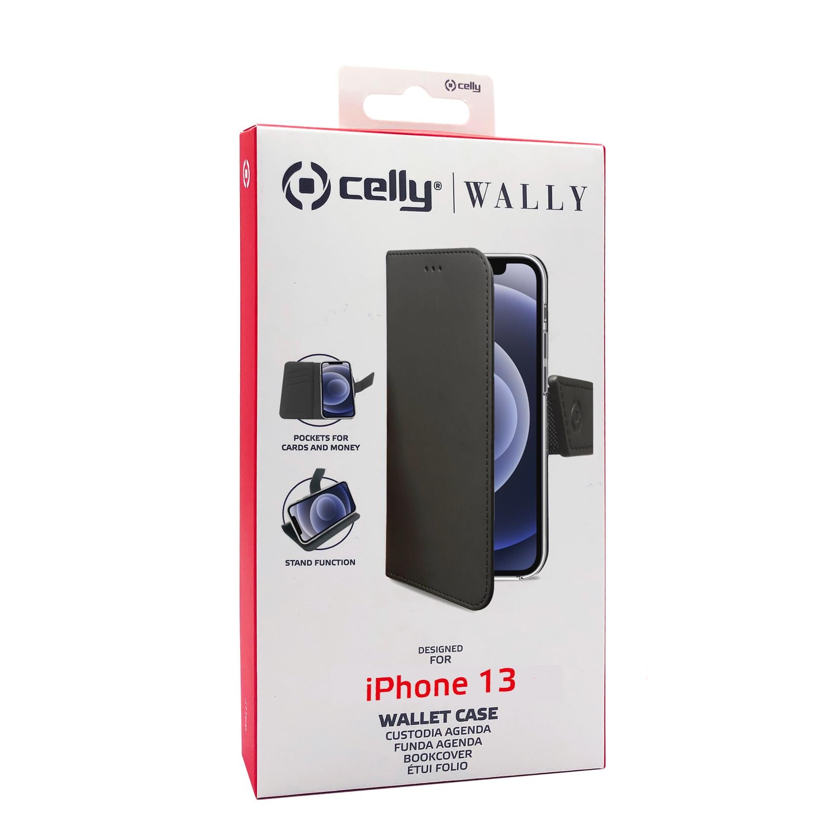 Celly WALLY CASE IPHONE 13 / 14 / 15 BLACK