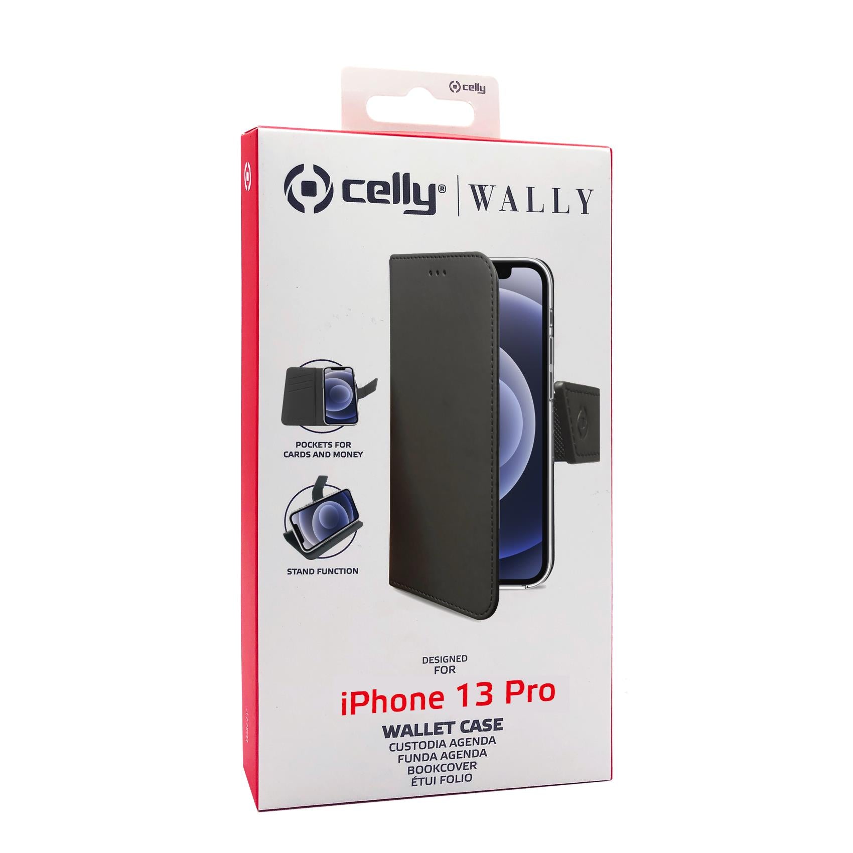 Celly WALLY CASE IPHONE 13 PRO BLACK