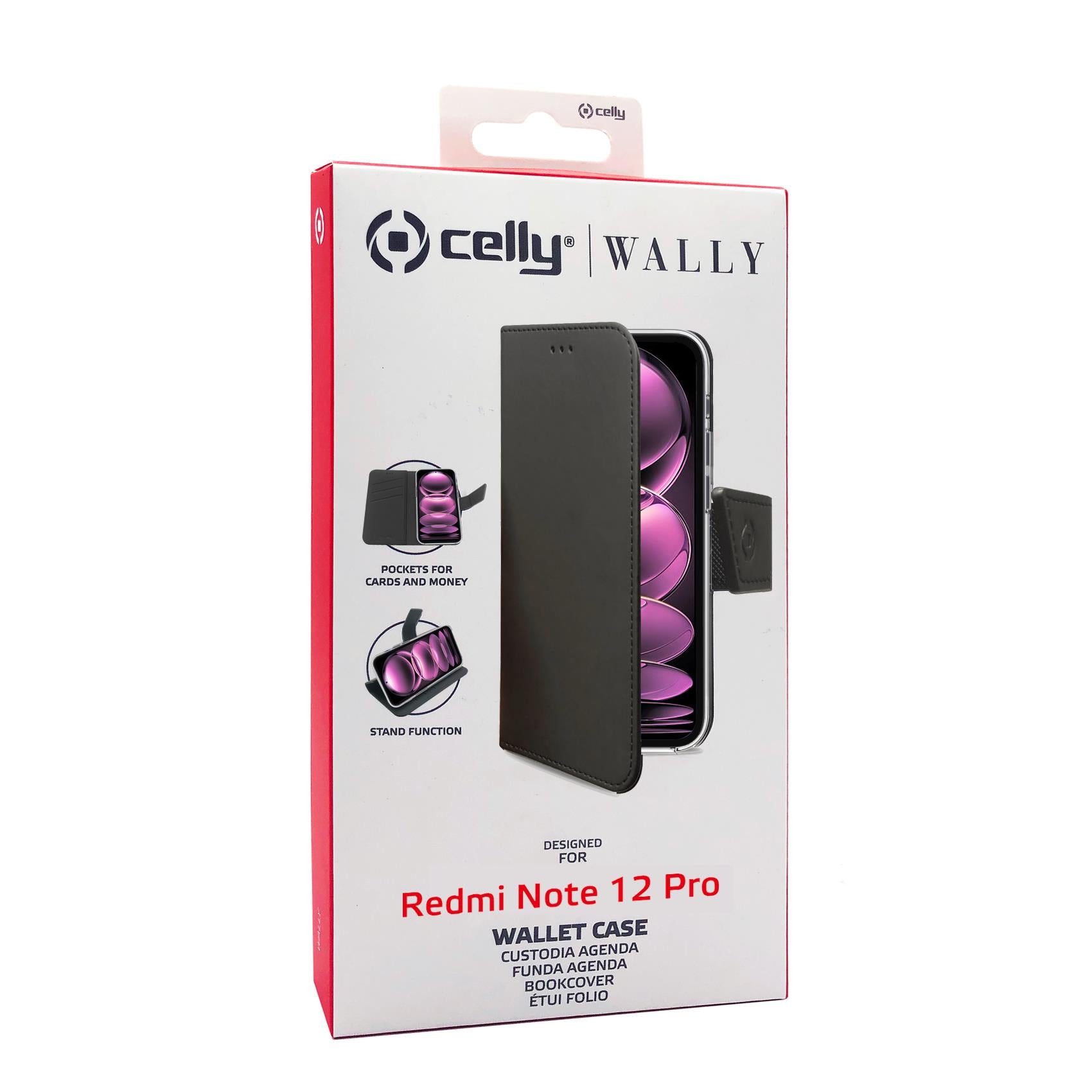 WALLY CASE REDMI NOTE 12 PRO BLACK