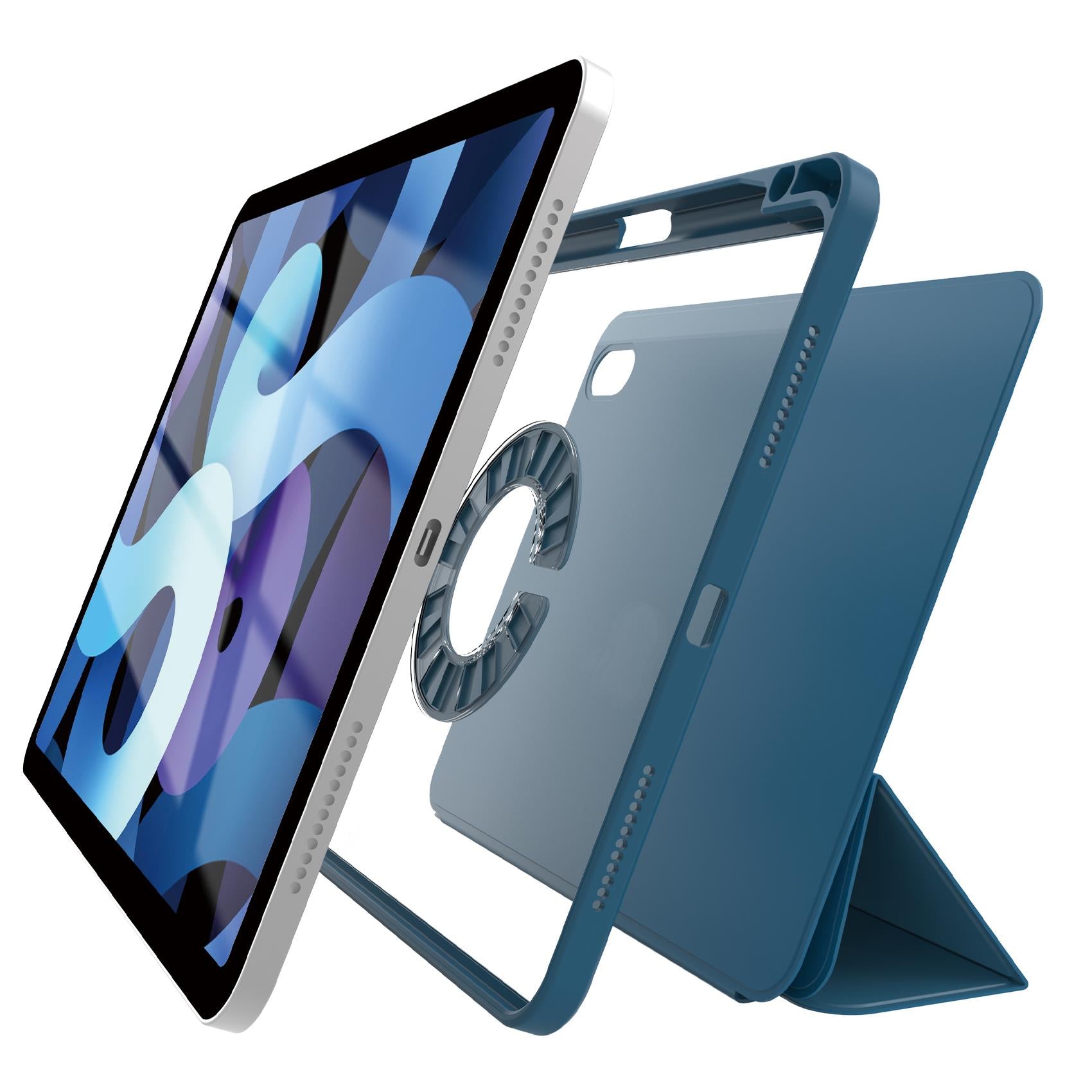 Celly BOOKMAG - Case with magnetic detachable cover for iPad Air 4/5 gen Blue