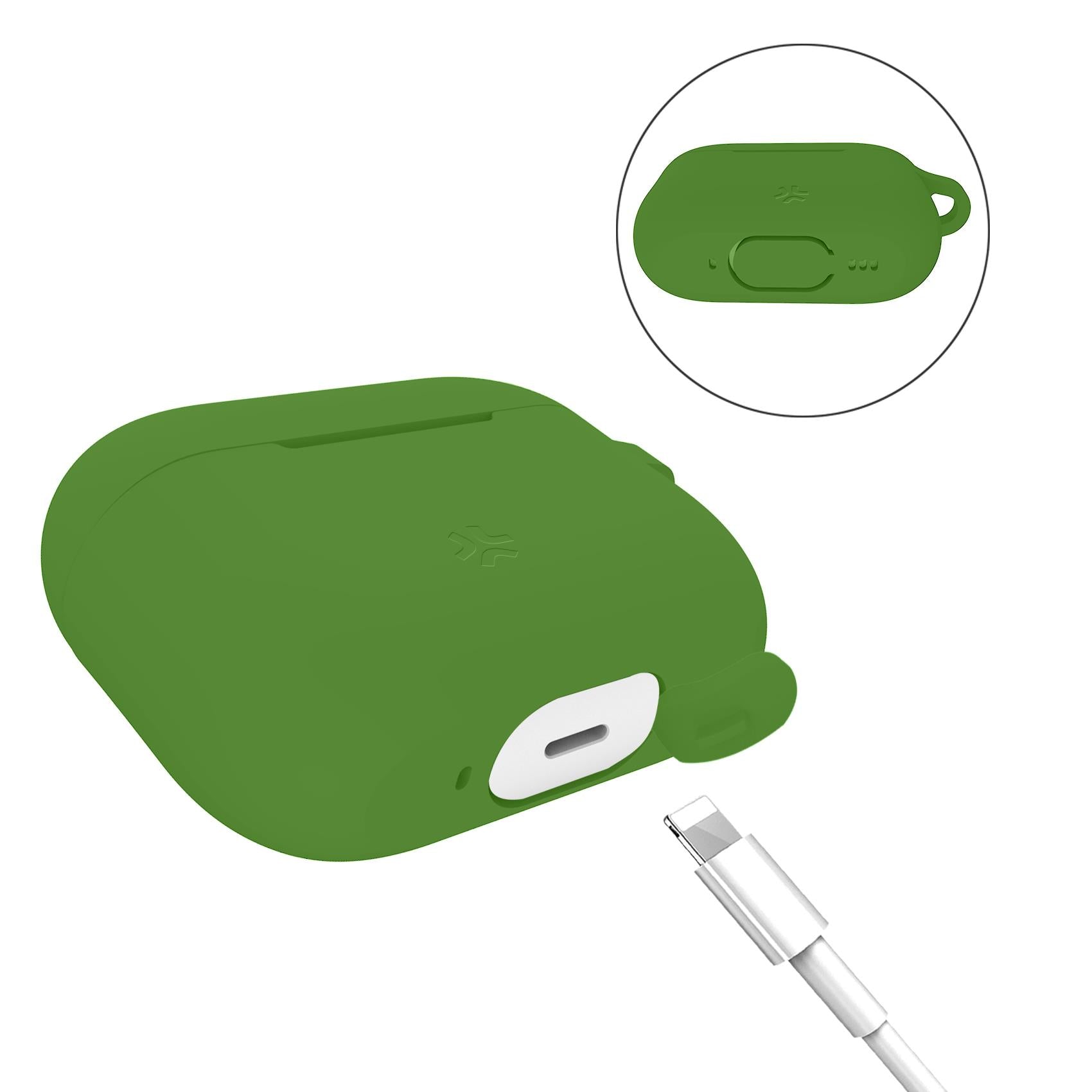 Celly AIRCASEUNIV - Airpods Pro 1st/ 2nd/ 3rd Gen Case Green
