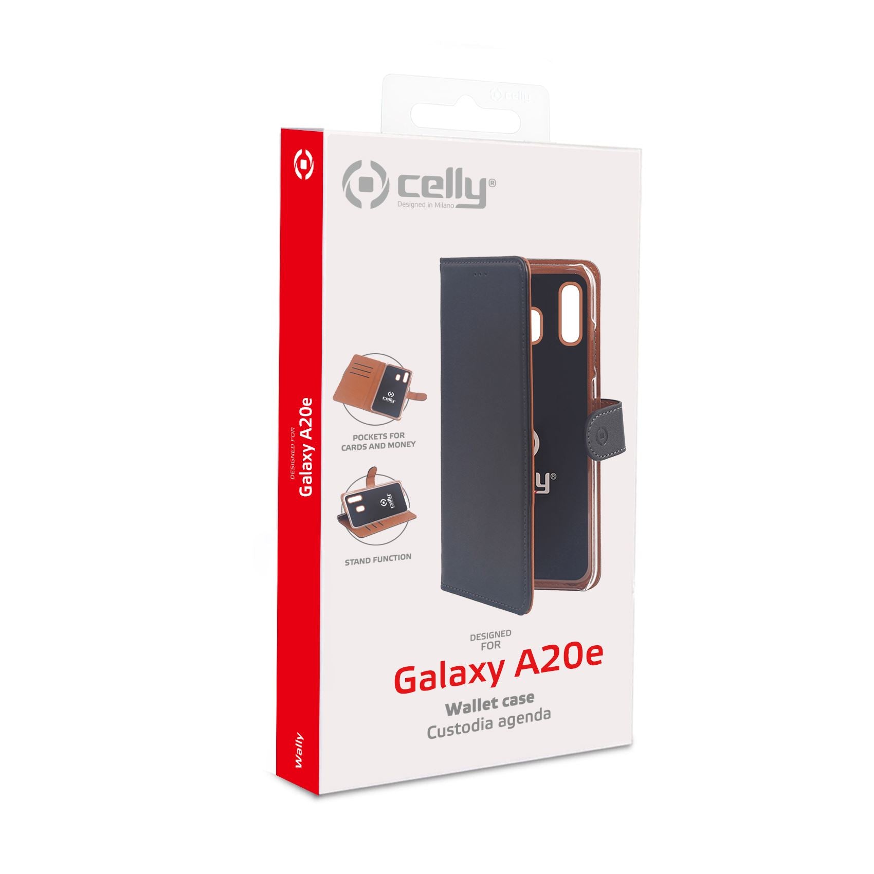 Celly WALLY CASE GALAXY A20E BLACK