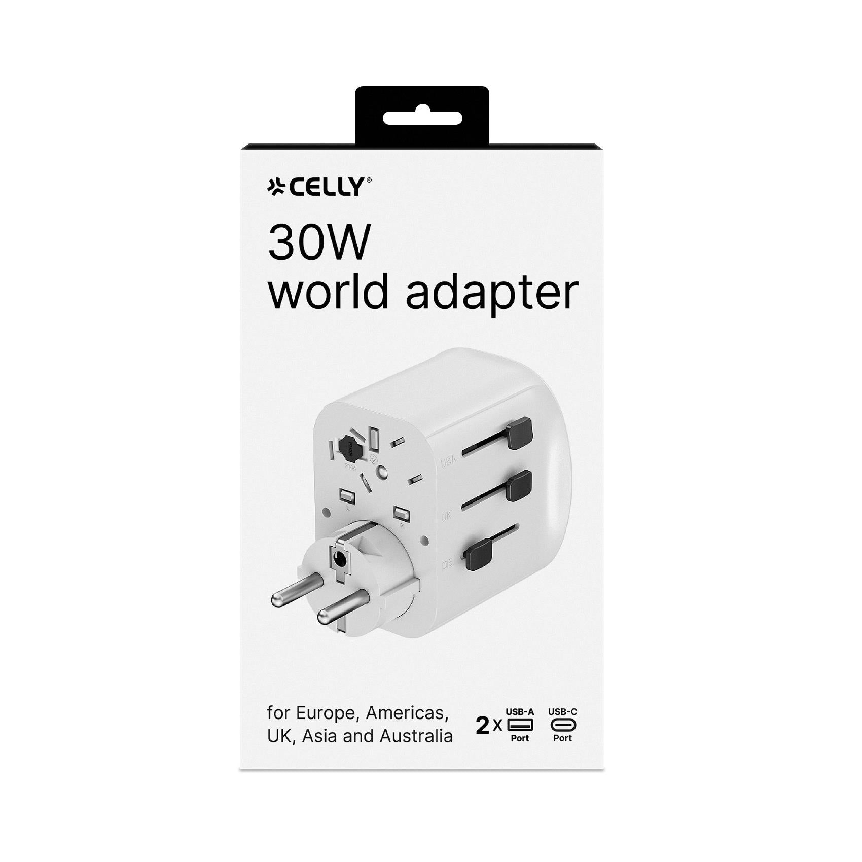 Celly MULTIPLUG30W - 30W Multiplug Travel Charger