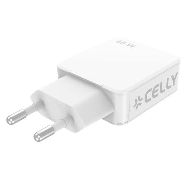 Celly SLIMTC1C1A45W USB-C / USB-A Ultra-compact and powerful charger