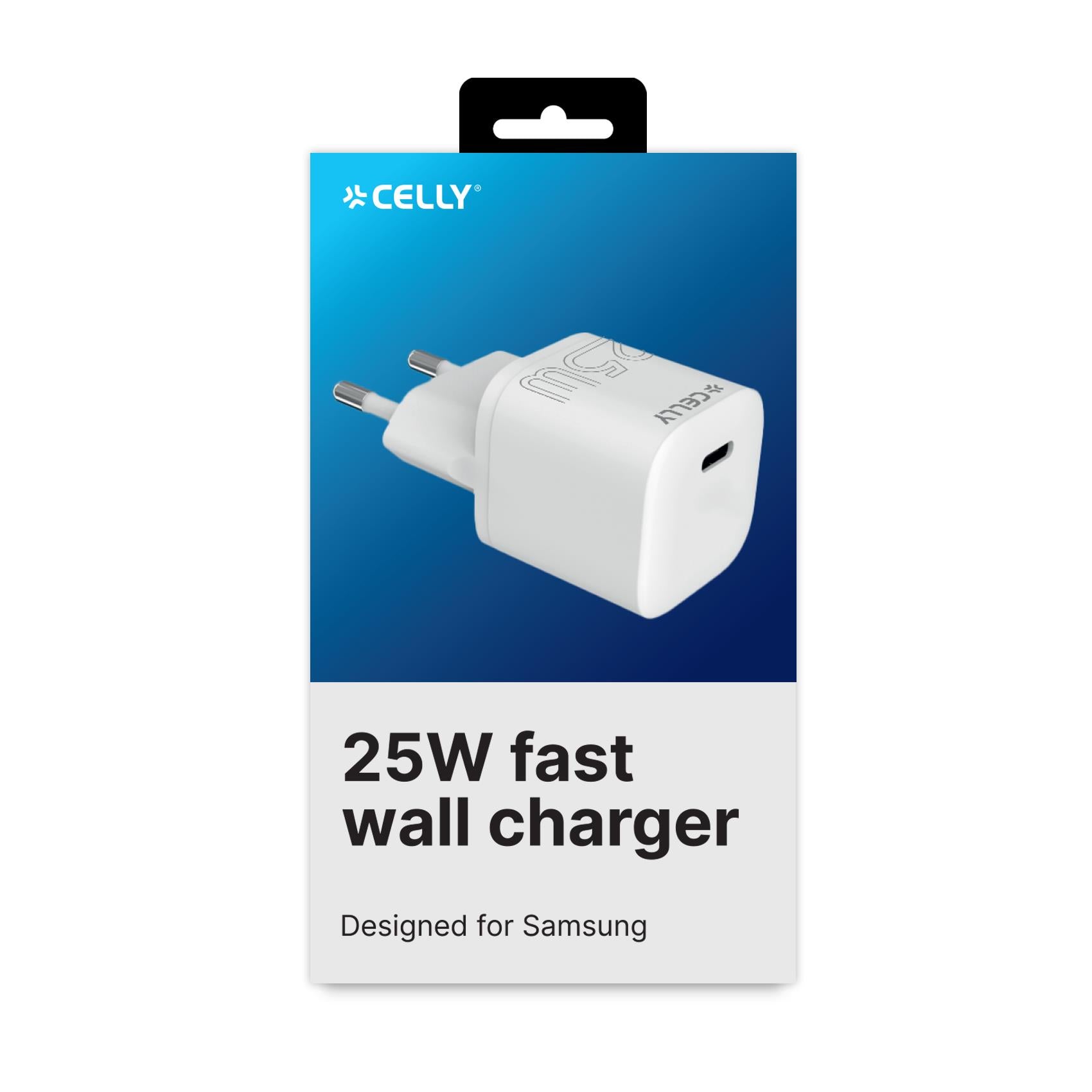 Celly UCTC1USBC25W - Ultra Compact Wall Charger 25W