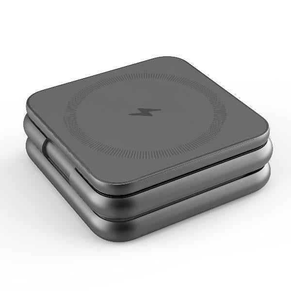 Celly MAGFOLD3IN1 - 3-in-1 wireless charger, Magsafe technology, charges up to 3 devices, maximum power 15 Watts, foldable