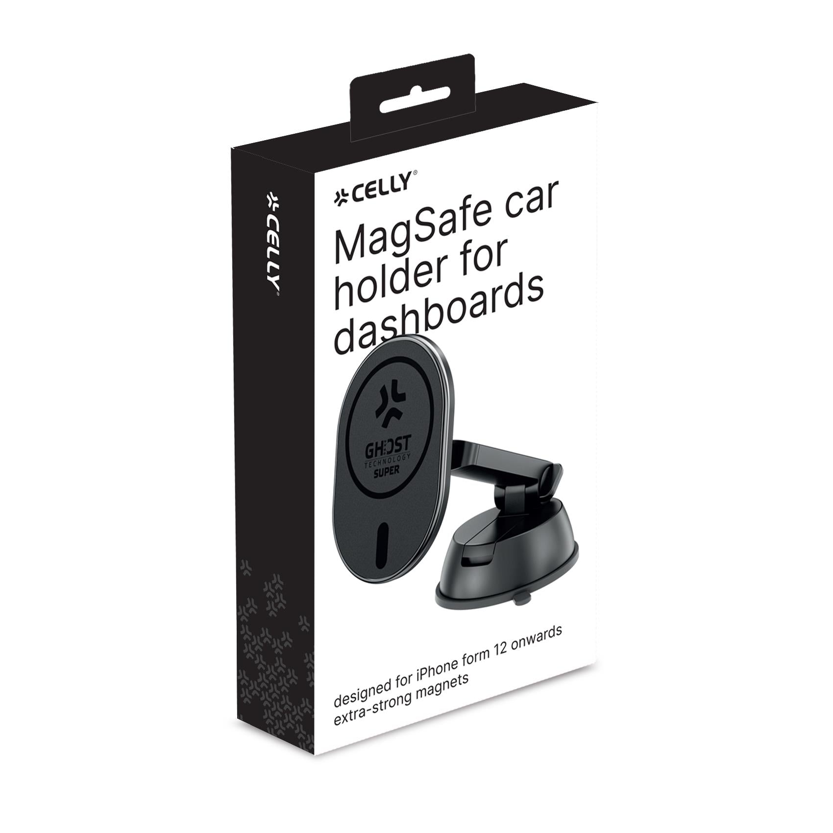 Celly GHOSTSUPERMAGDS - MagSafe Car Holder for Dashboards