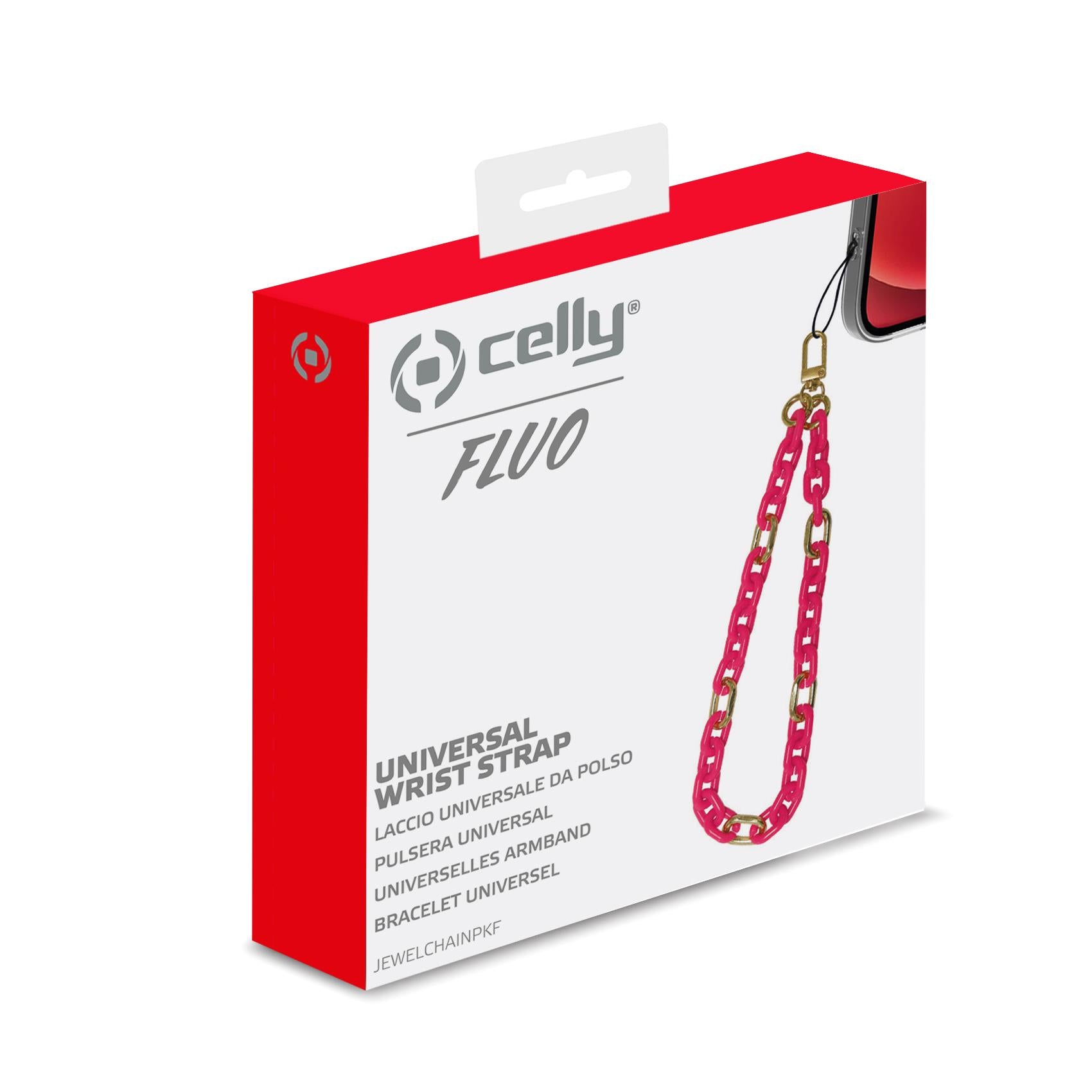 Celly JEWELCHAIN - Smartphone Wrist Chain Pink